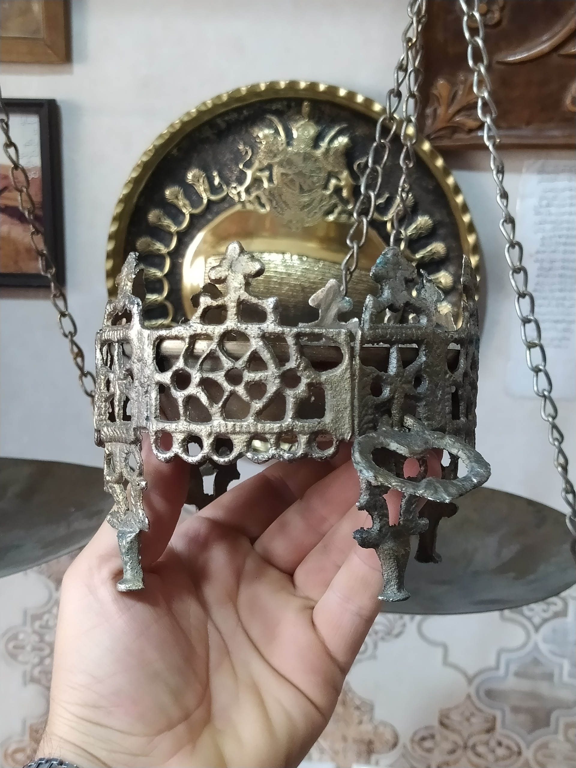منقل اسپند برنجی قدیمی
