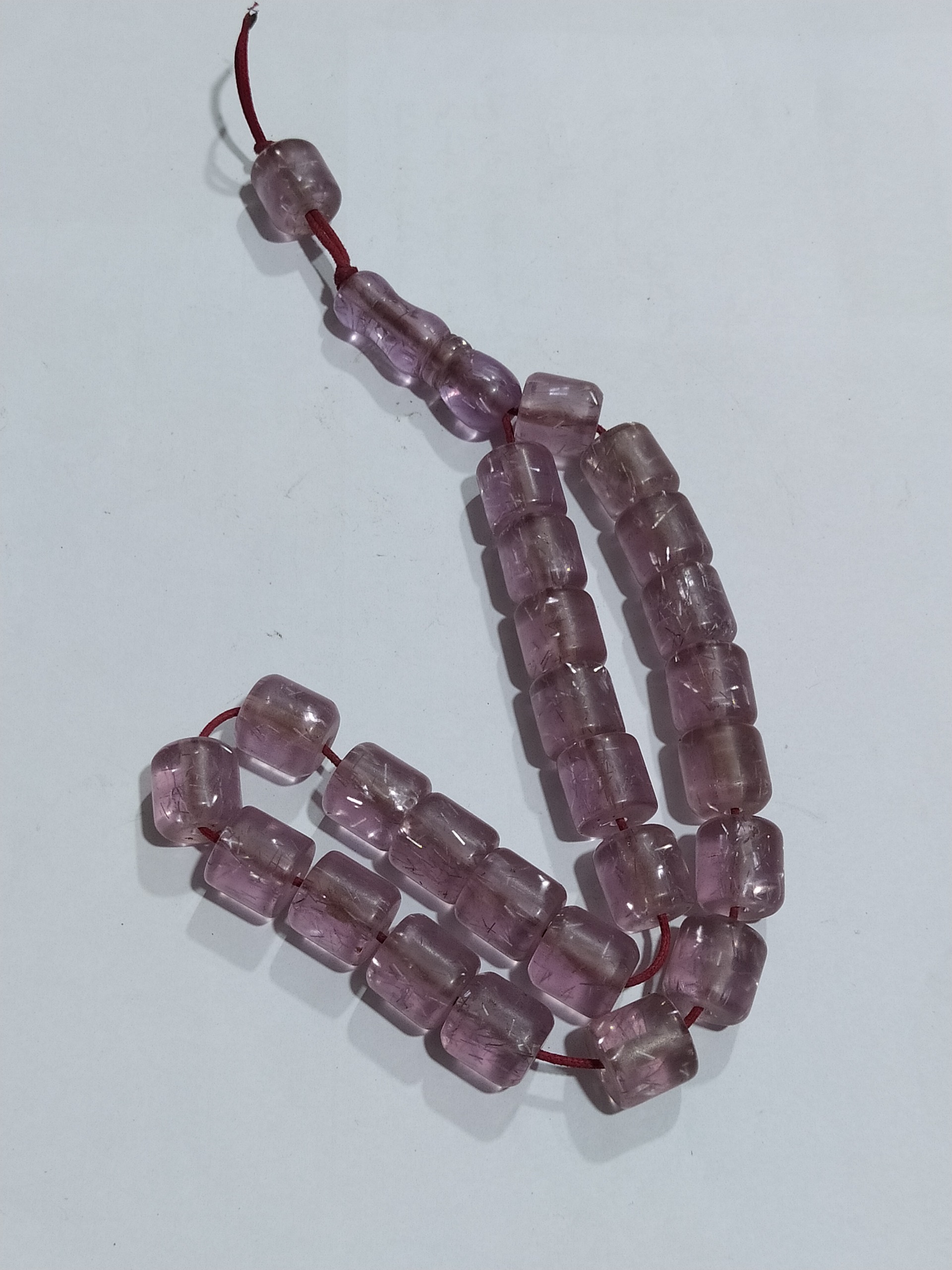 تسبیح قدیمی خوشست زردار درشت دانه