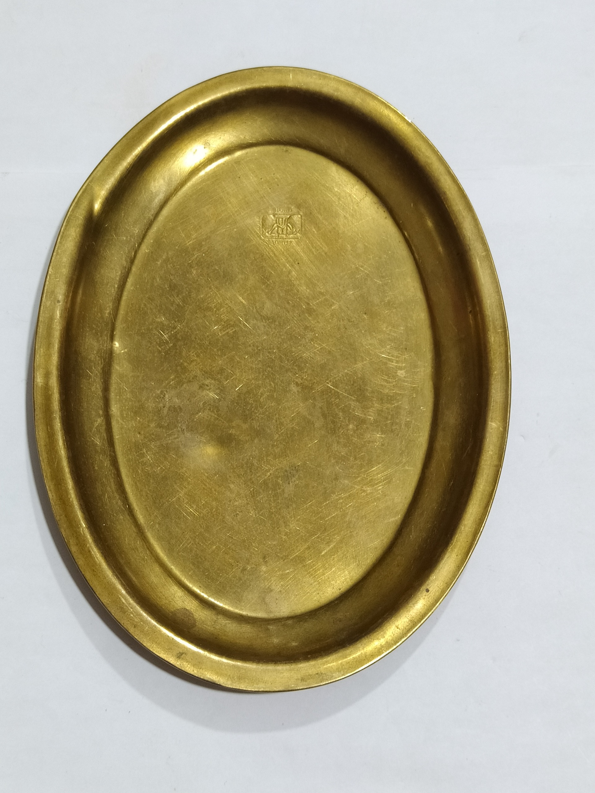 سینی کوچک روسی قندپهلو یک نفره برنجی