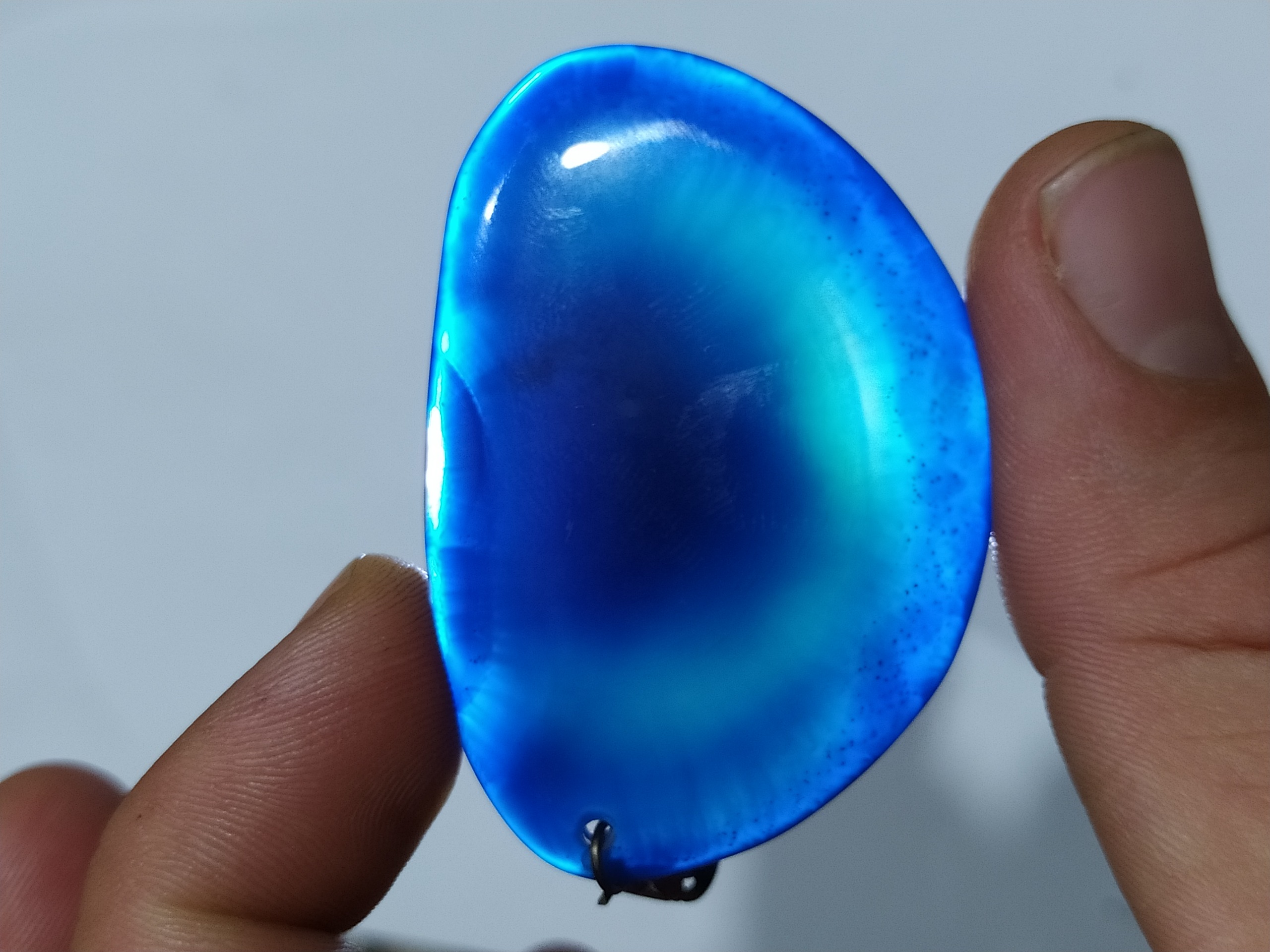 آویز سنگی عقیق آبی خاص کلکسیونی