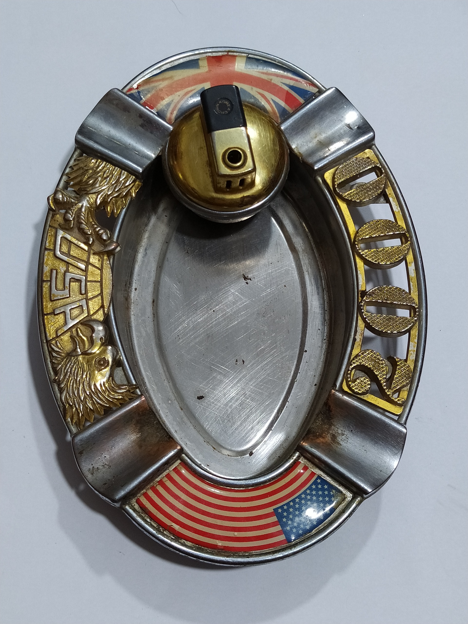 فندک رومیزی زیرسیگاردار آمریکایی خاص آنتیک کمیاب