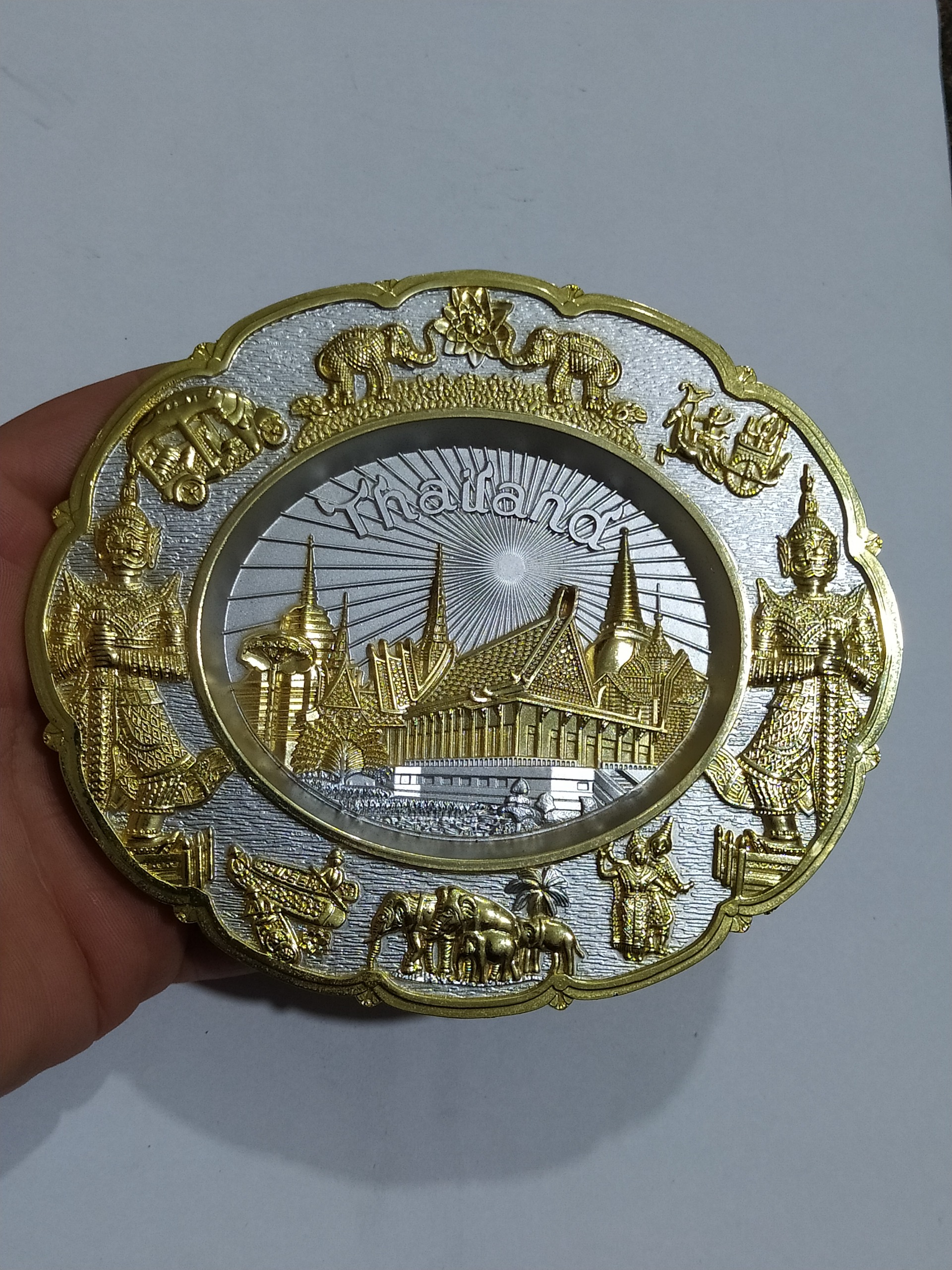 دیوارکوب یادبودی کشور زیبای تایلند برجسته