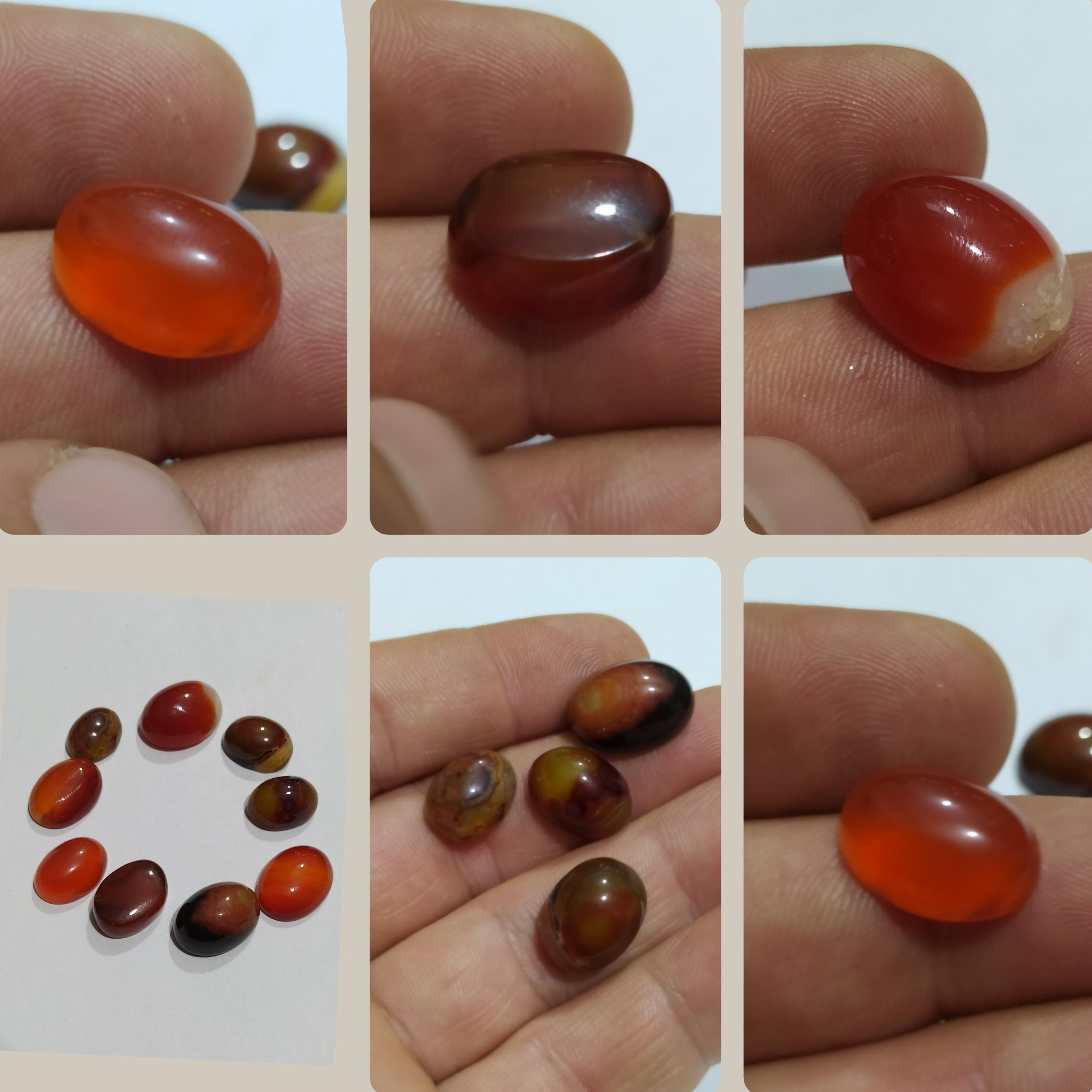 تعداد 9 عدد نگین انگشتر معدنی