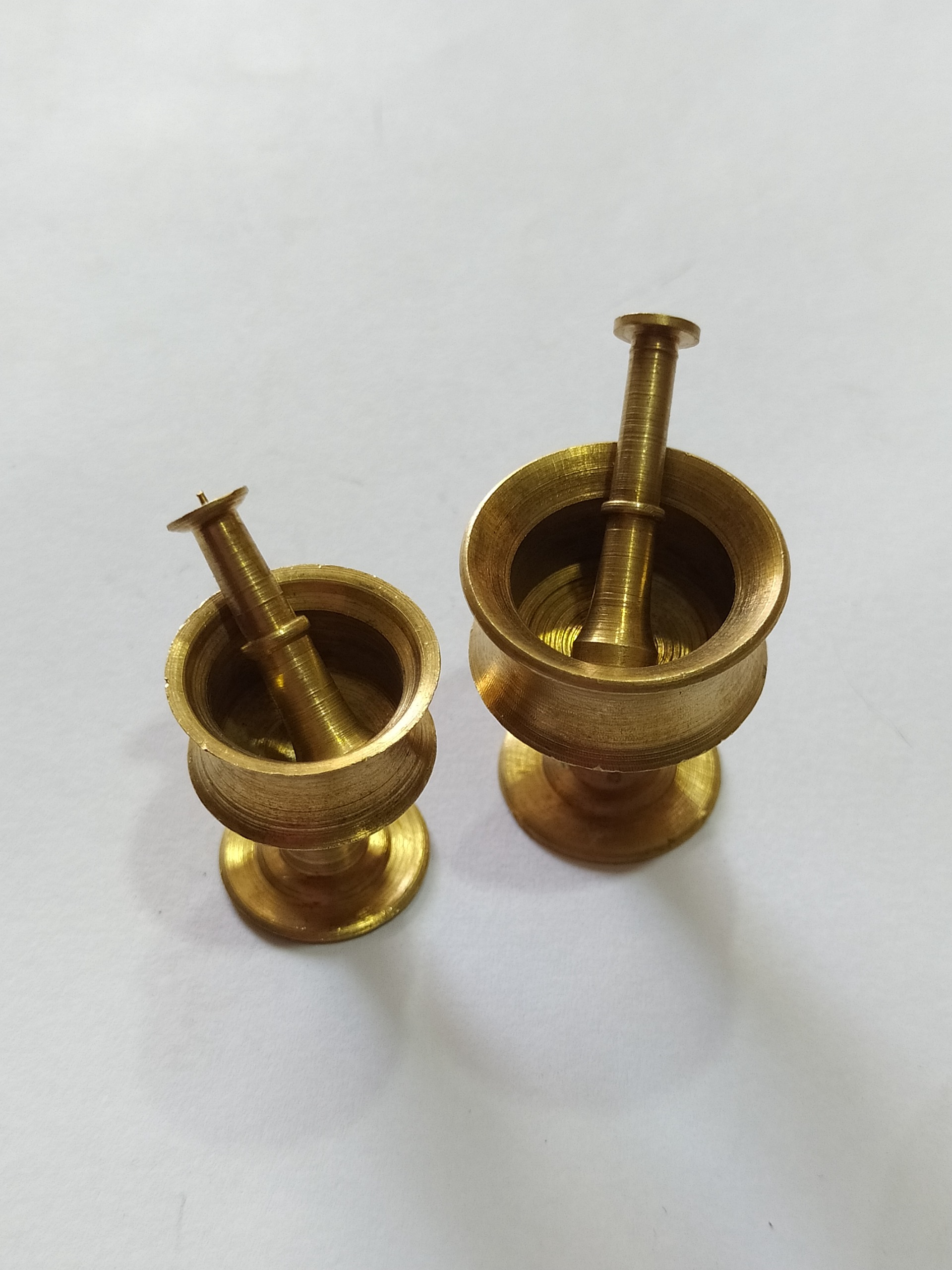 جفت هاون مینیاتوری برنزی کوچک دکوری دوست داشتنی