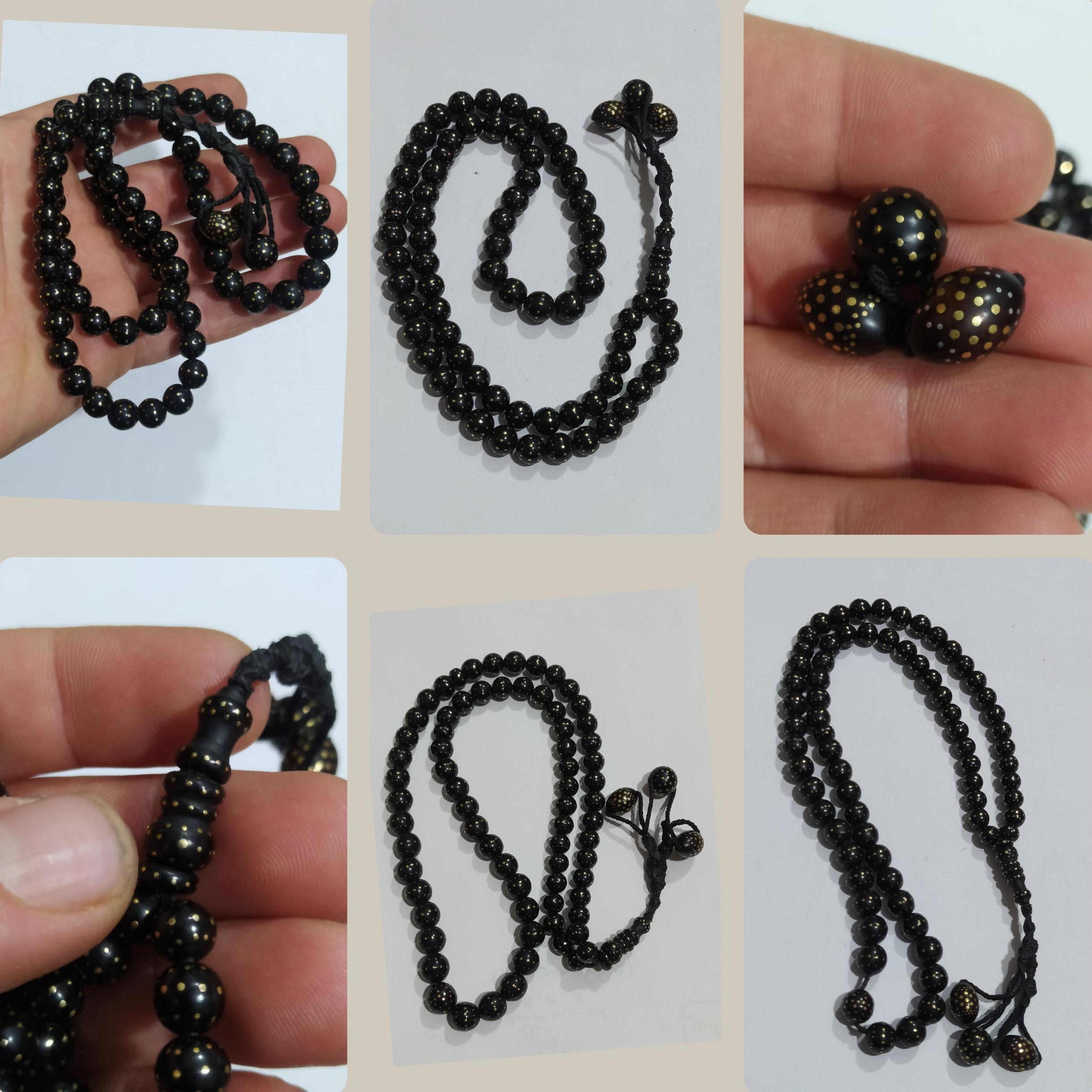 تسبیح کشکول یا کوکا طلا کوب خوشدست