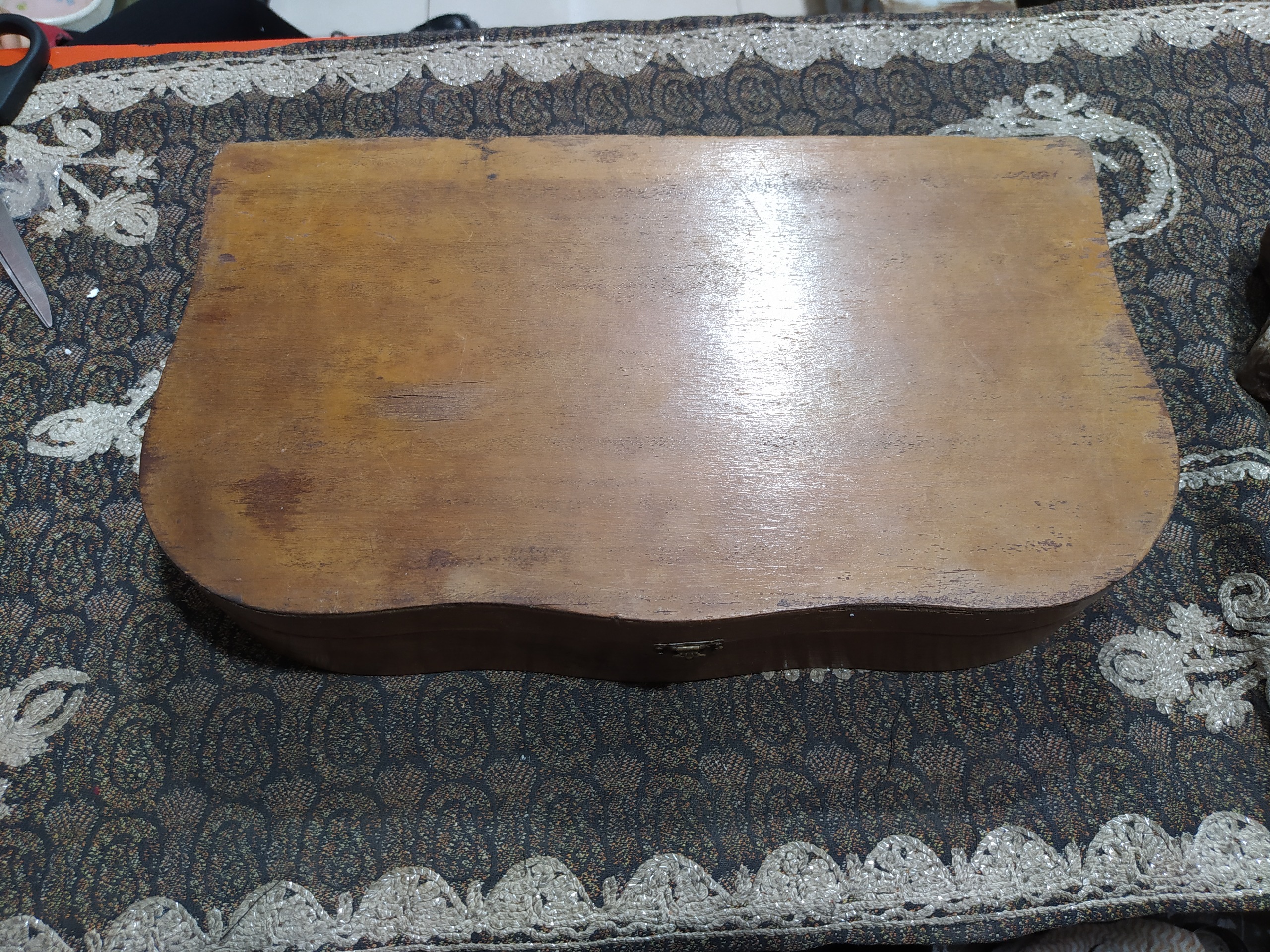 جعبه آرایش قدیمی چوبی آنتیک