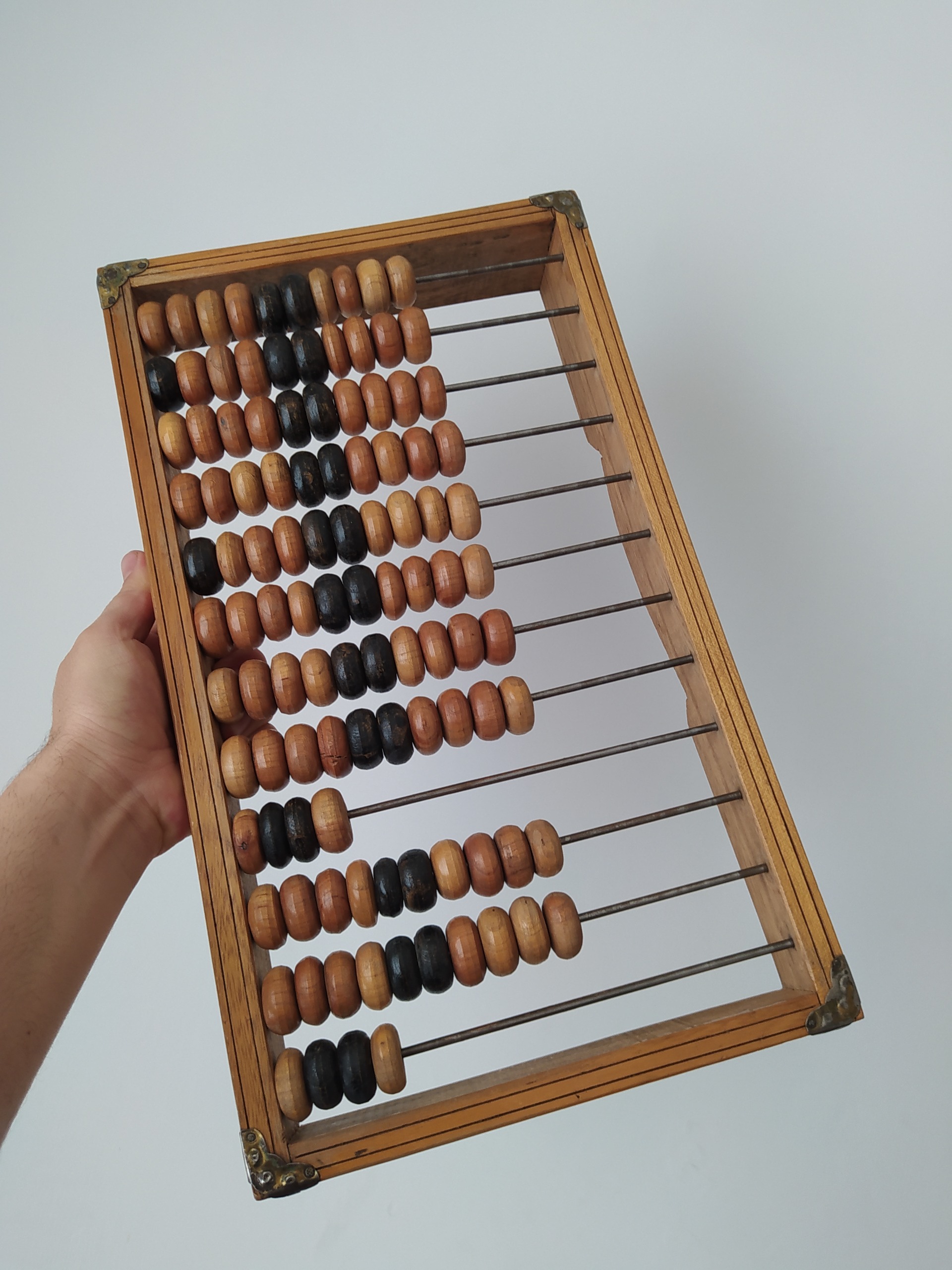 چرتکه قدیمی 12 ردیفه قدمت پهلوی مهردار بکر بکر