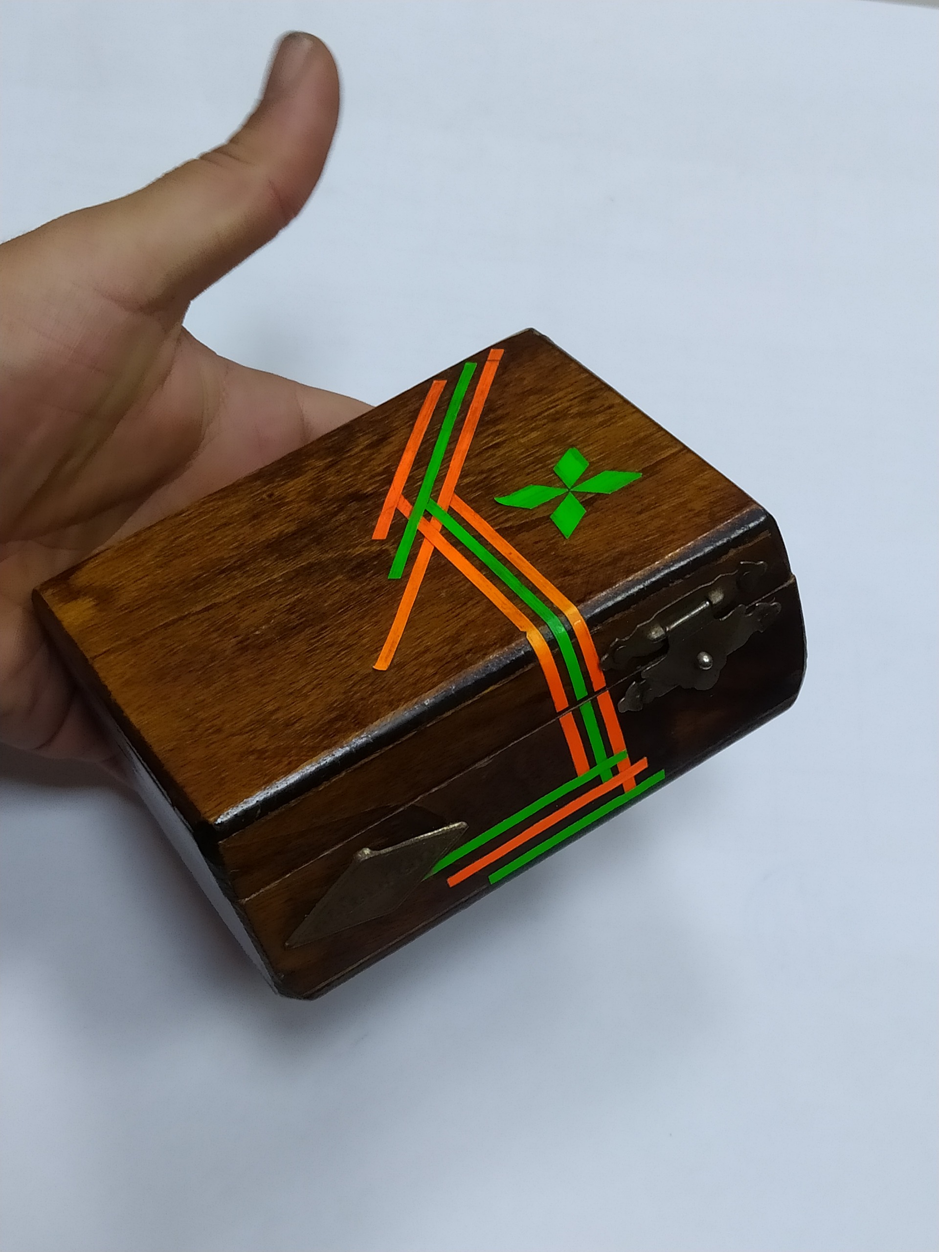 جعبه جاجواهری قدیمی زیبا آنتیک دستساز کلکسیونی