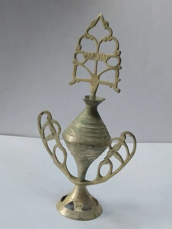 سرمه دان قدیمی روکش نقره بزرگ آنتیک