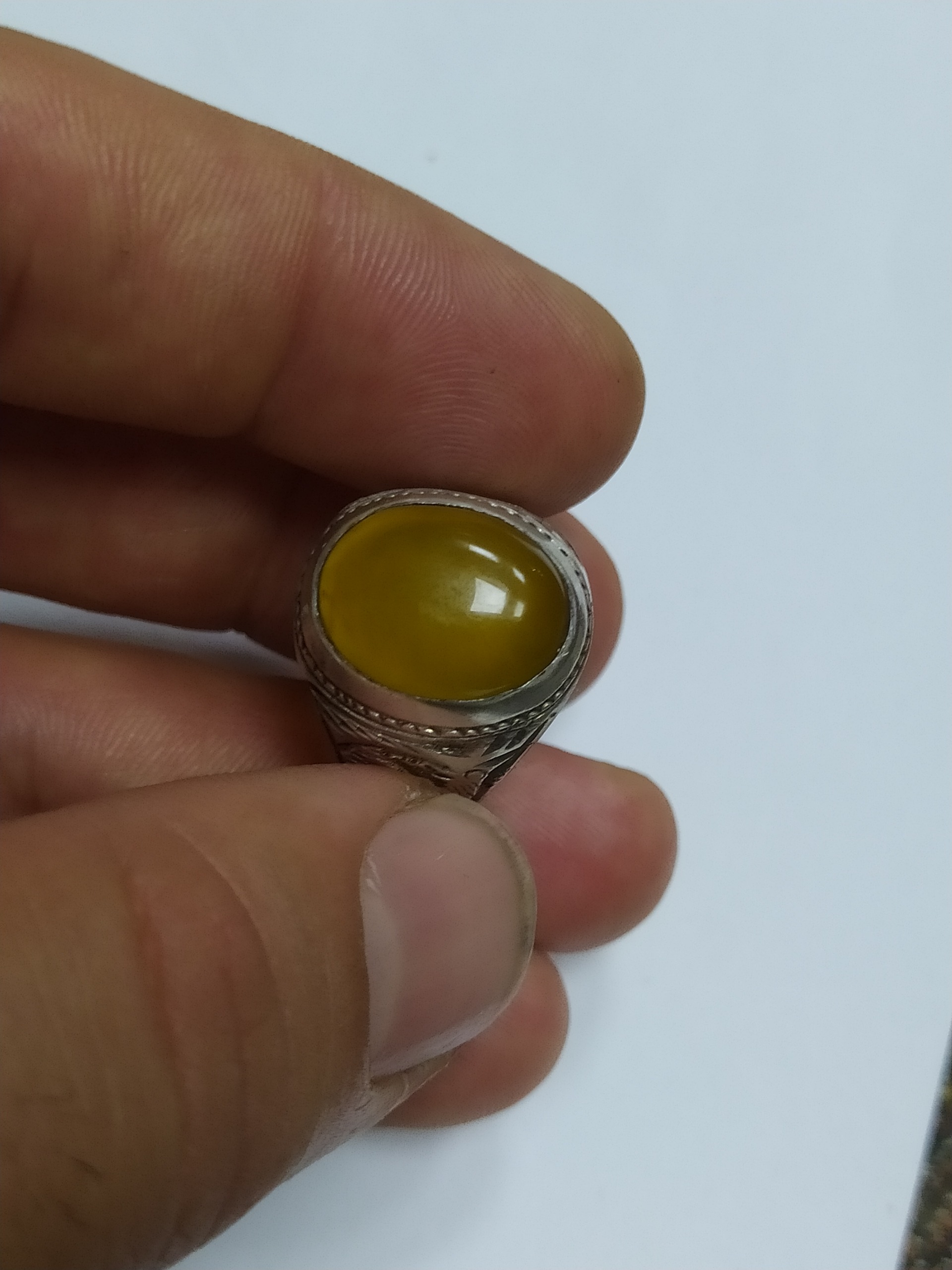 انگشتر نقره شرف الشمس اصیل مهر مظاهری اصالتدار