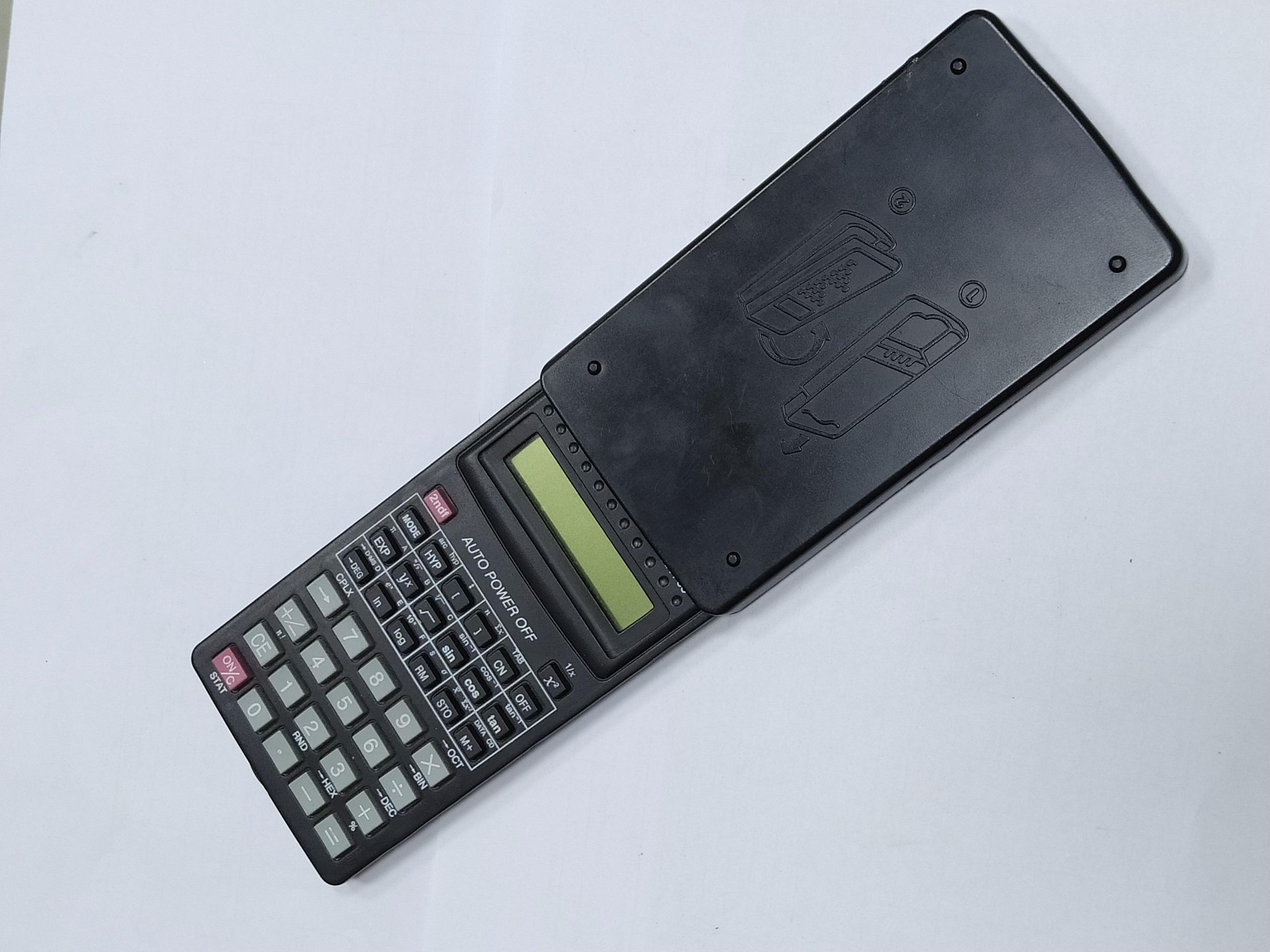 ماشین حساب مهندسی درب دار تمیز سالم