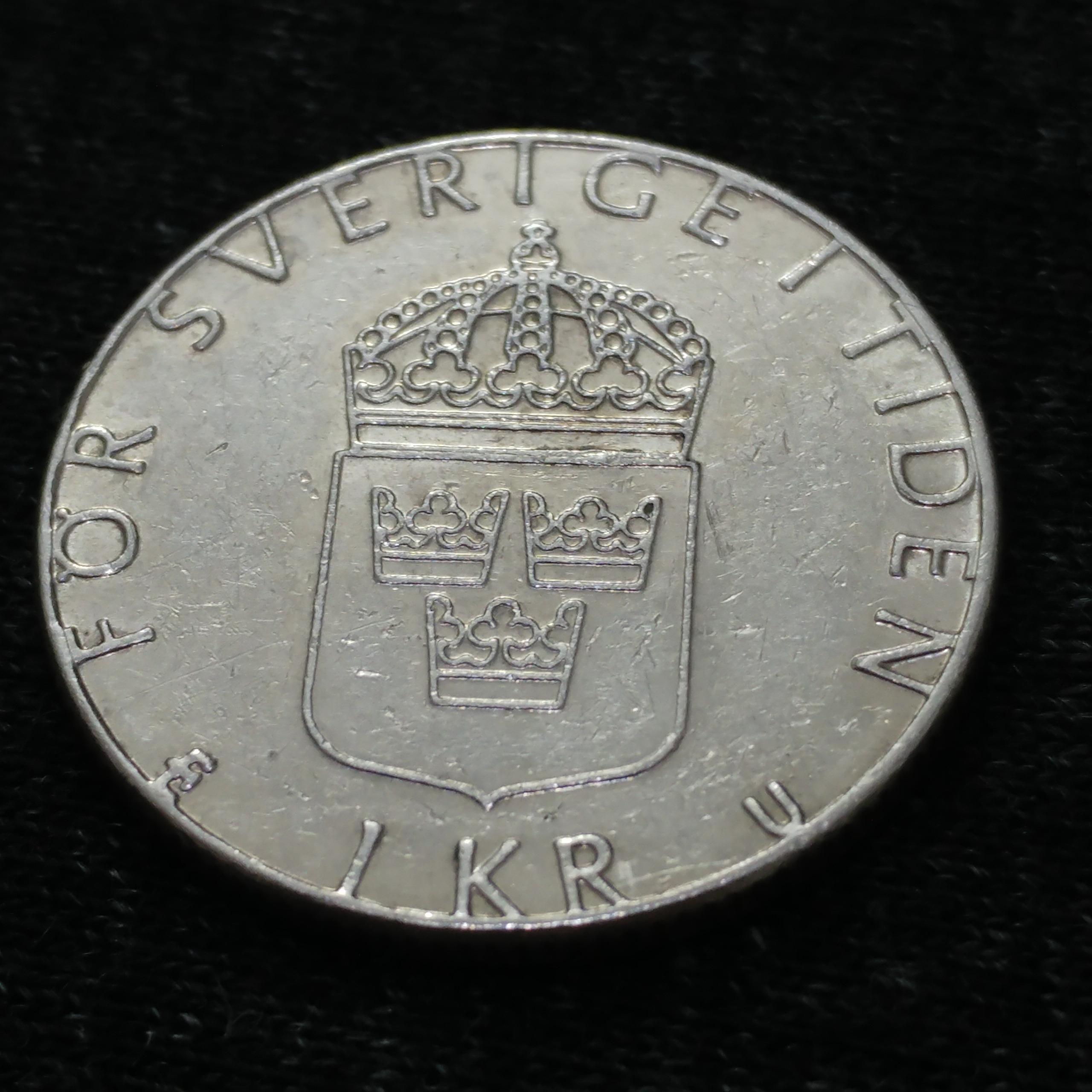 سکه 1 کرون سوئد 1982