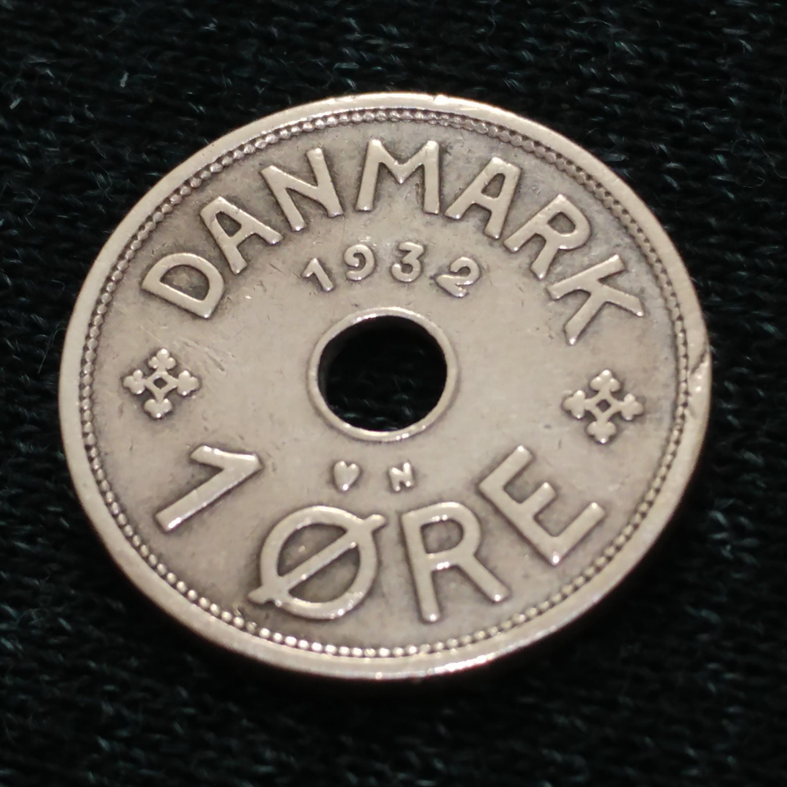 سکه 100 ساله اوره دانمارک 1932