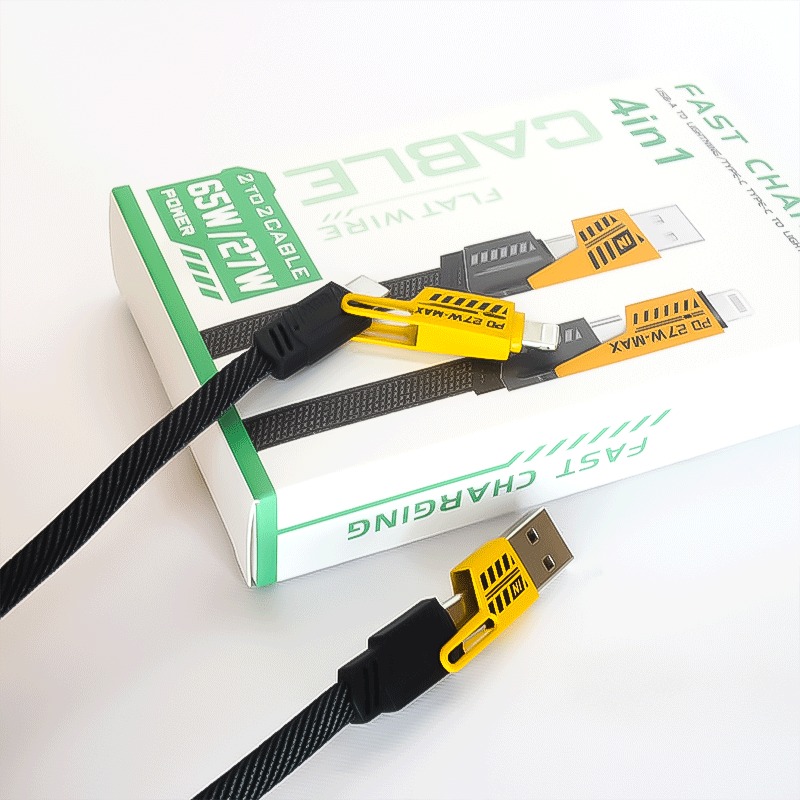 کابل شارژ 4 کاره 2to2 Cable USB-PD-Lightning