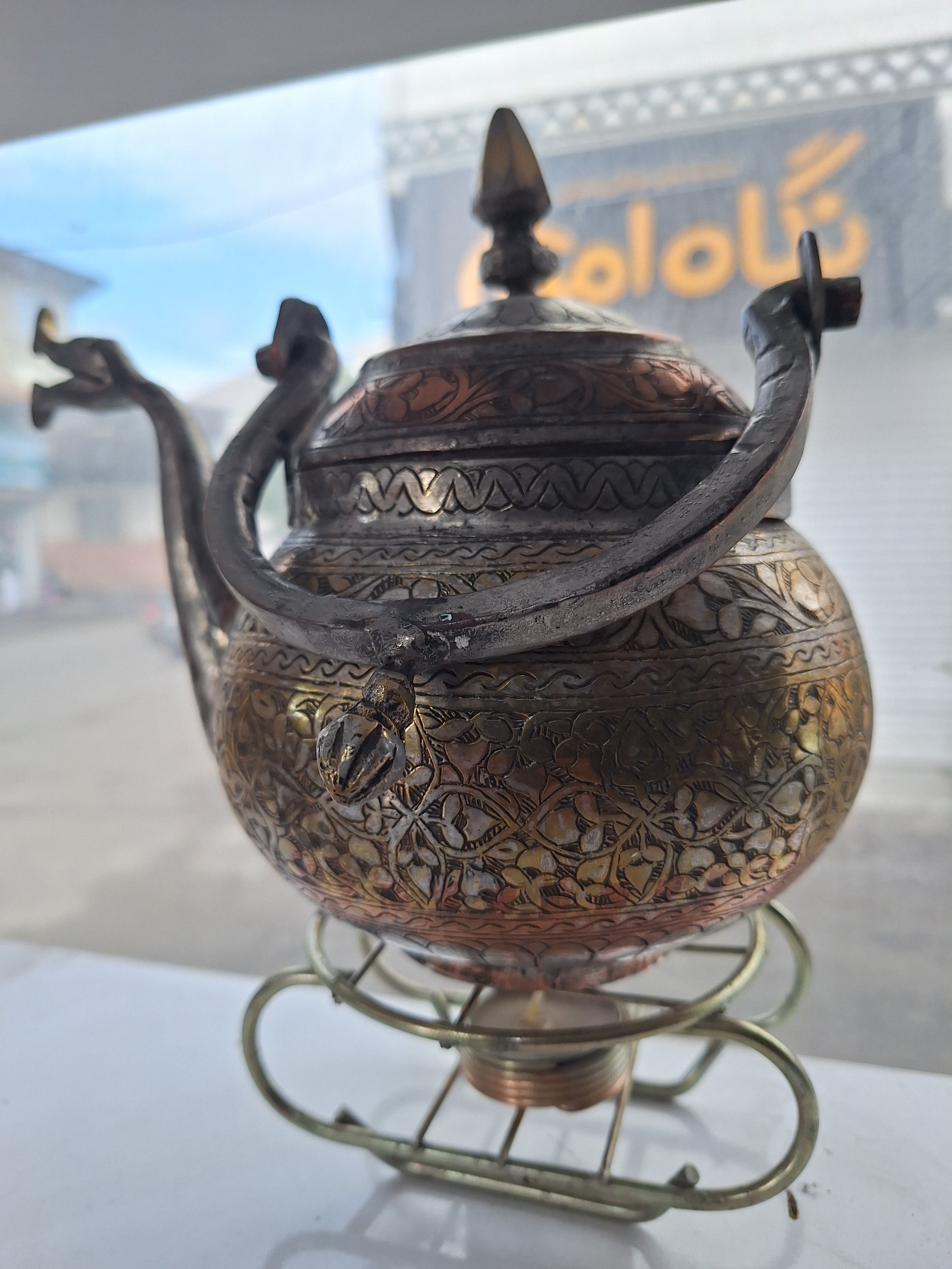 قوری قلم مسی