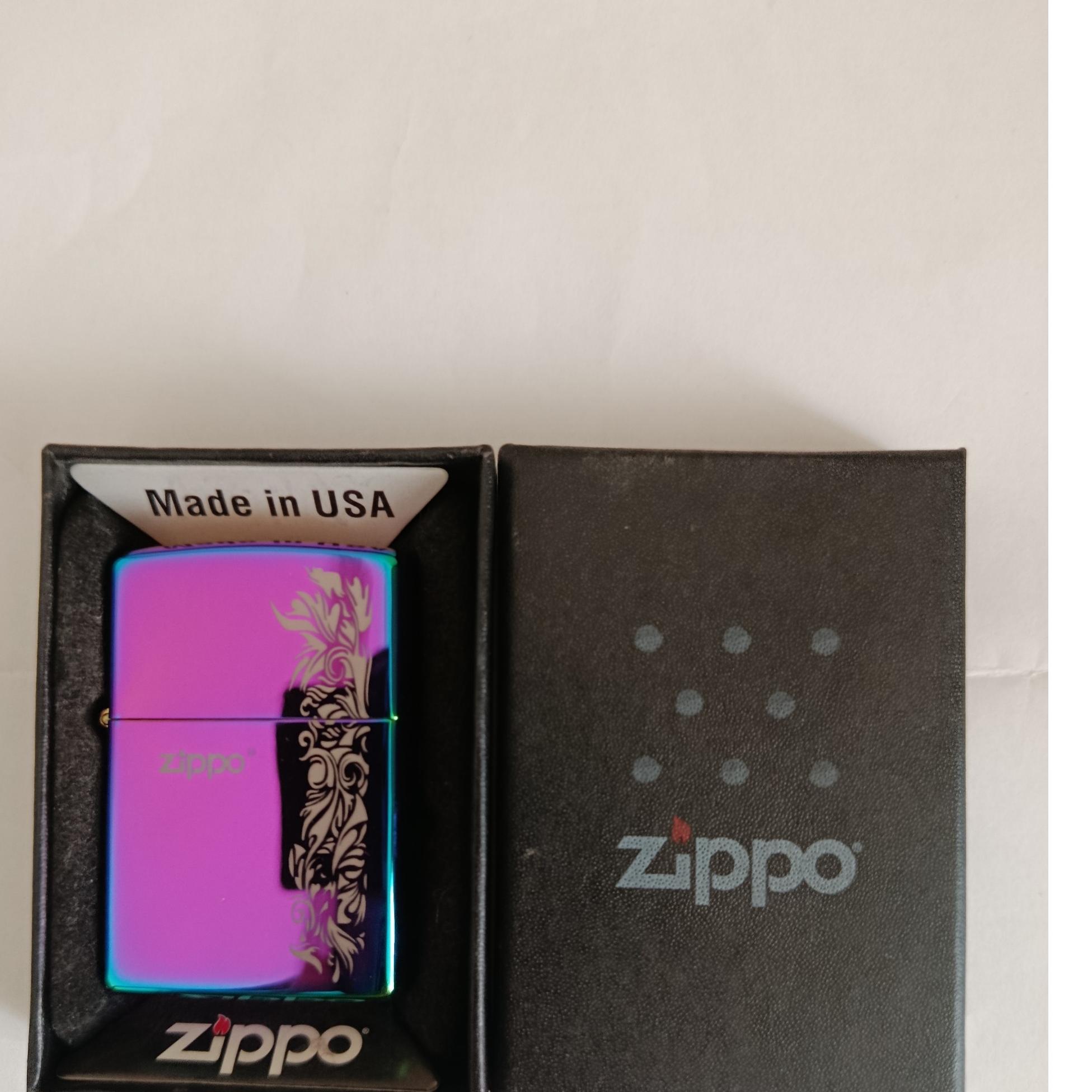 فندک زیپو multi colour طرح دار آمریکا اصل