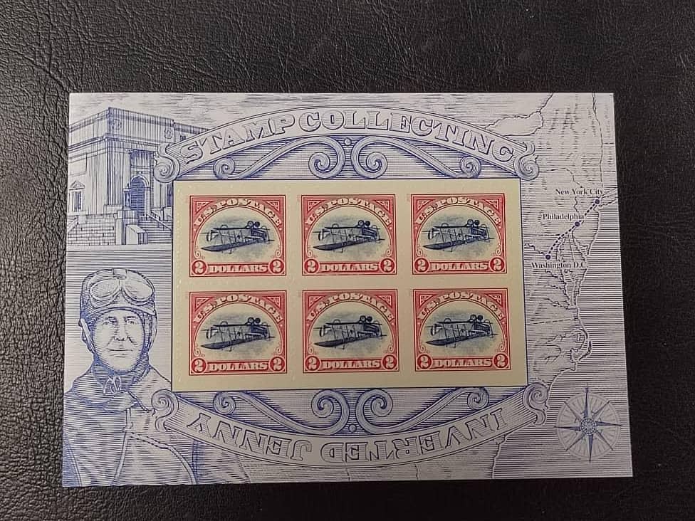 شیت تمبر inverted jeney  چاپ امریکا