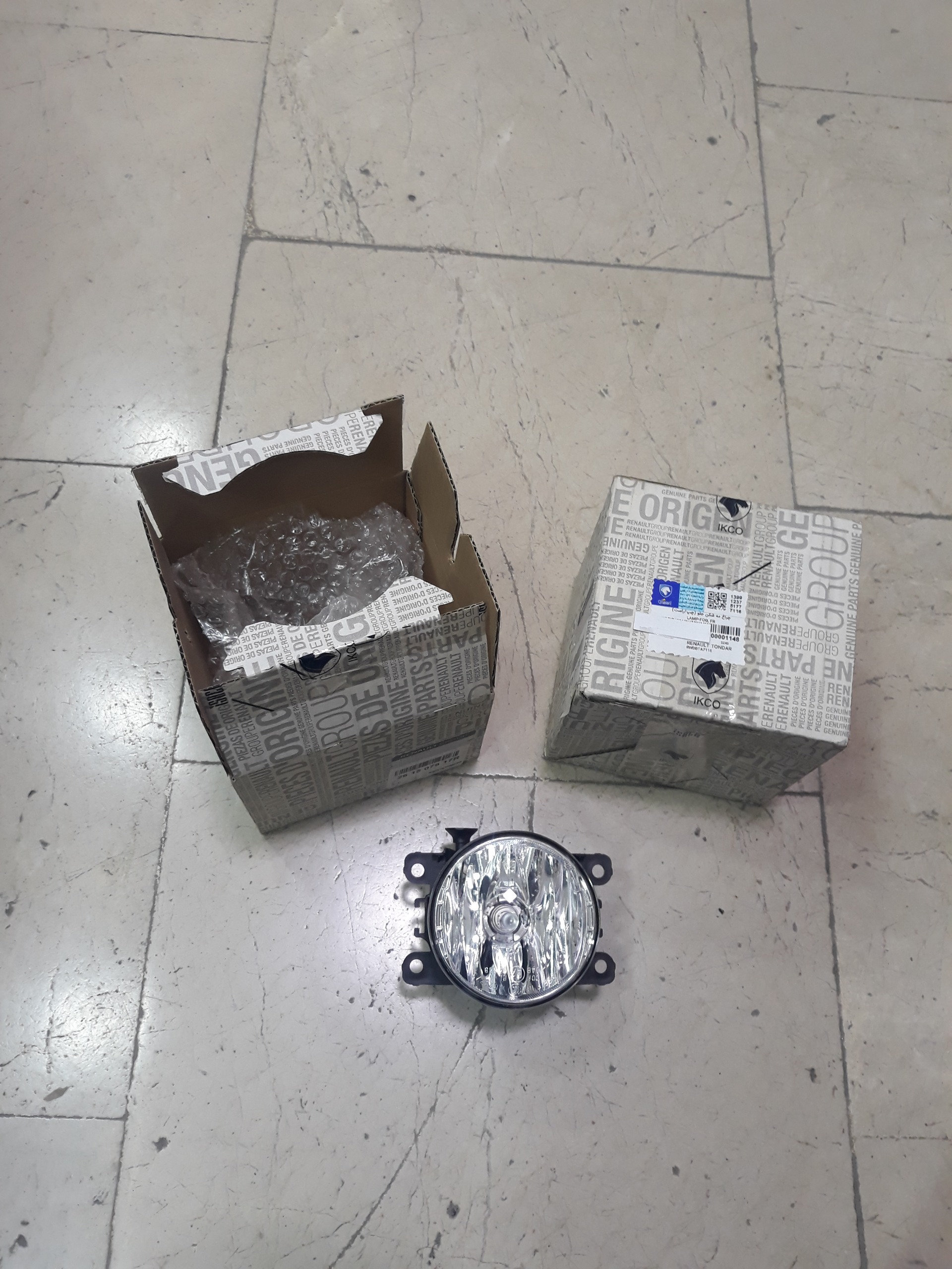 جفت پروژکتور داخل سپر جلو تندر90 اورجینال