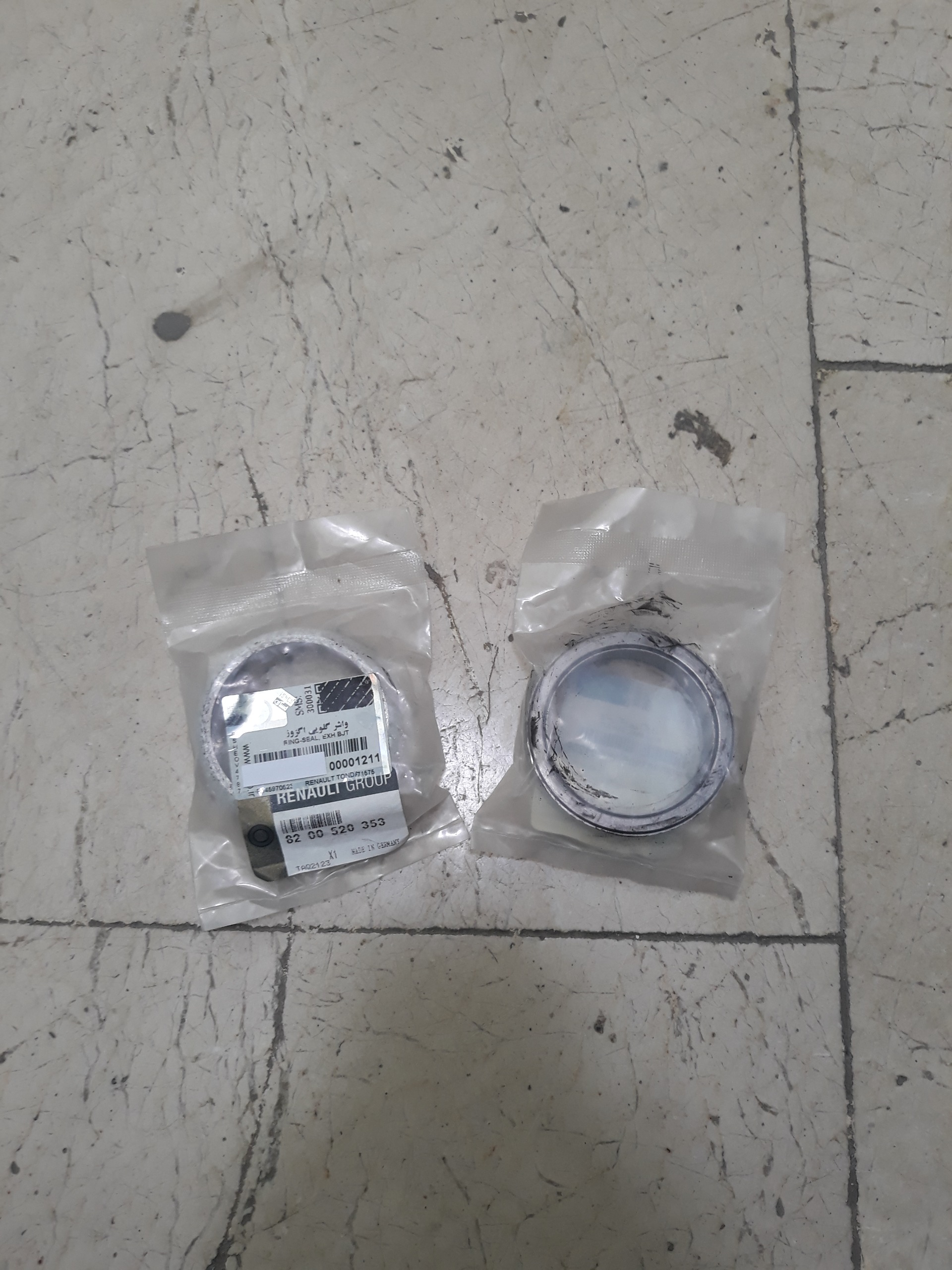 واشر گلویی اگزوز تندر 90 و ساندرو رنو شرکتی