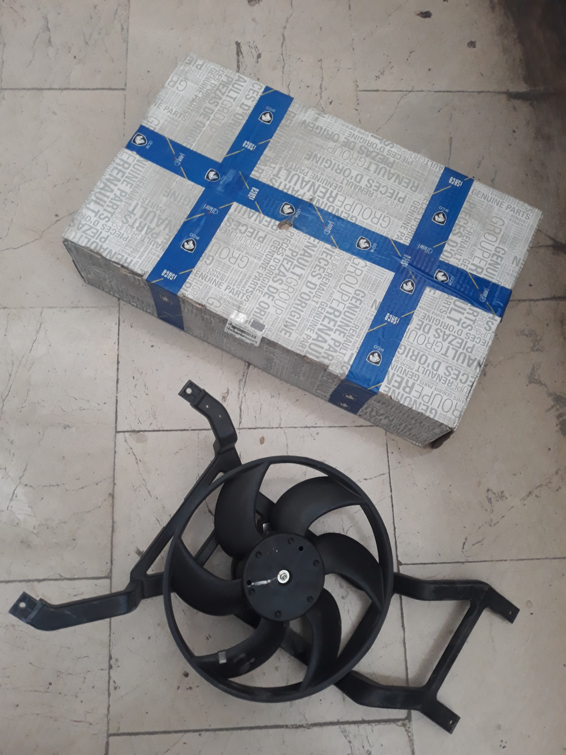 مجموعه سینی فن تندر90مدلE0 رنو اورجینال شرکتی
