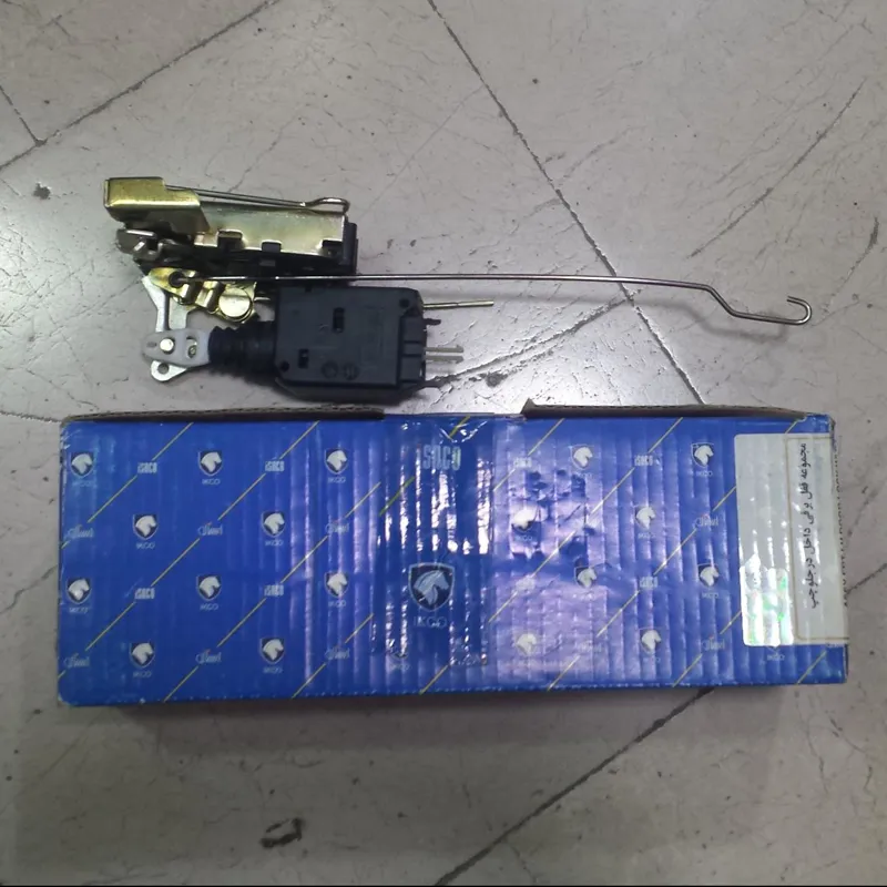 مجموعه قفل و محرک برقی درب جلو چپ پژو پارس شرکتی