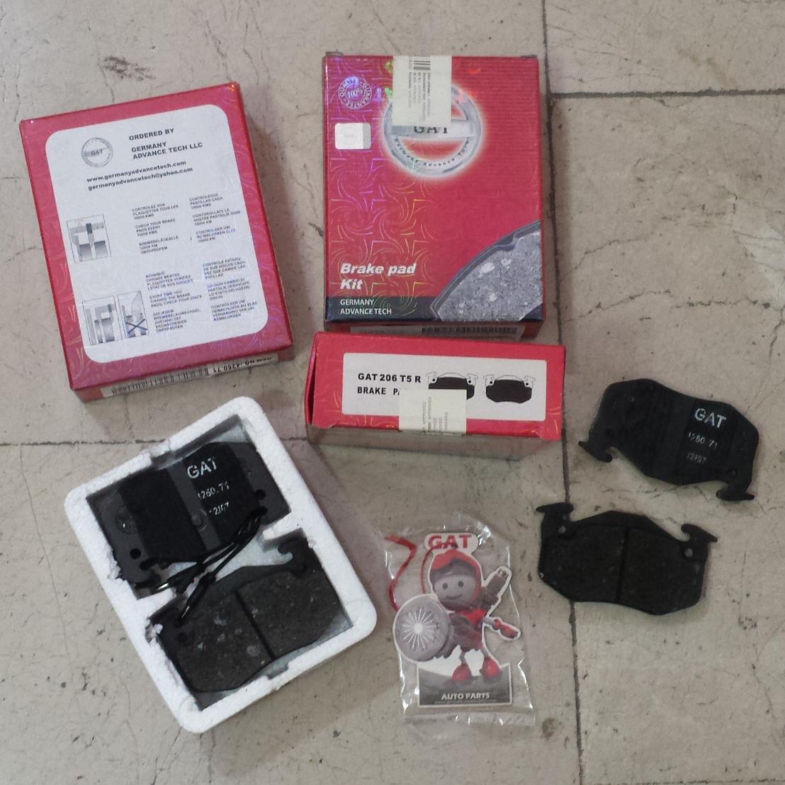 لنت ترمز چرخ عقب پژو206 تیپ5 مارک گت