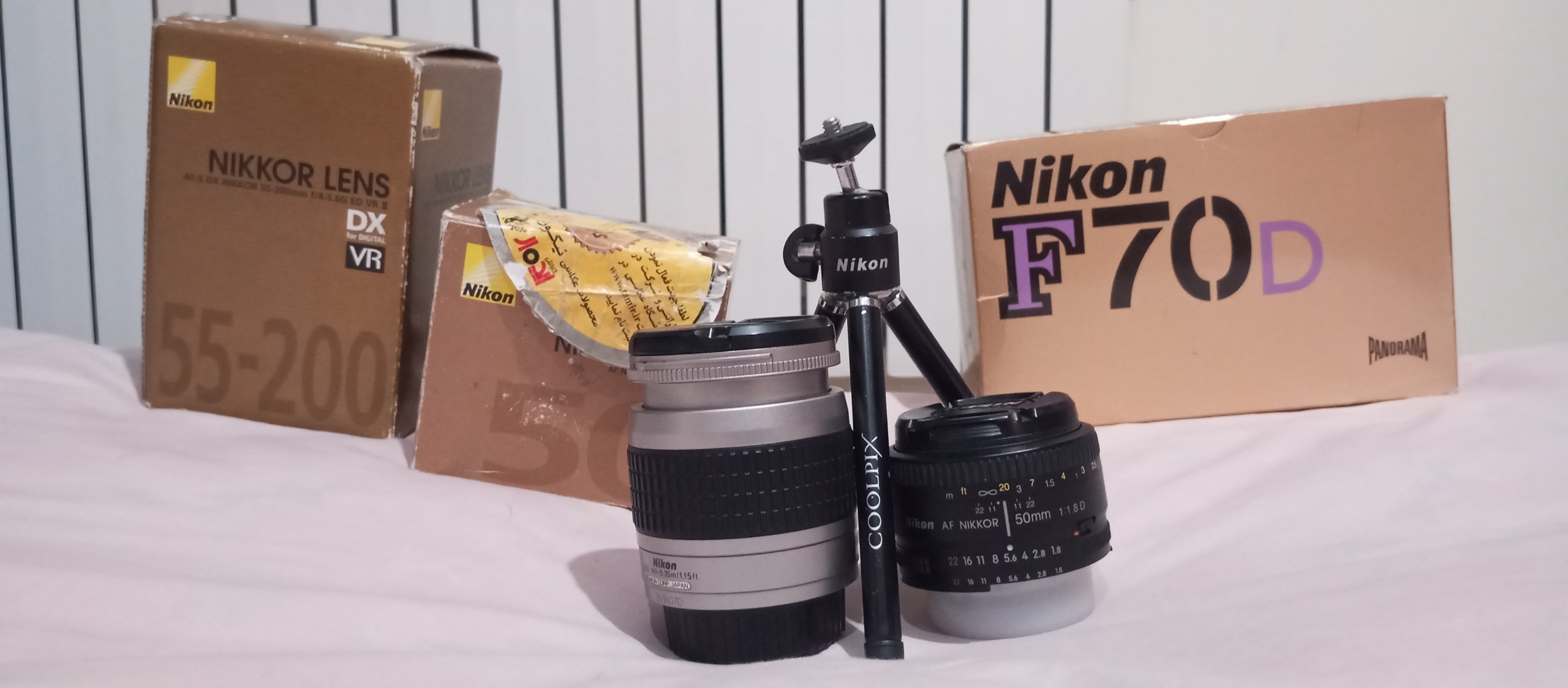 دوربین آنالوگ نیکون F70D Panorama و لنز 50 NIKON