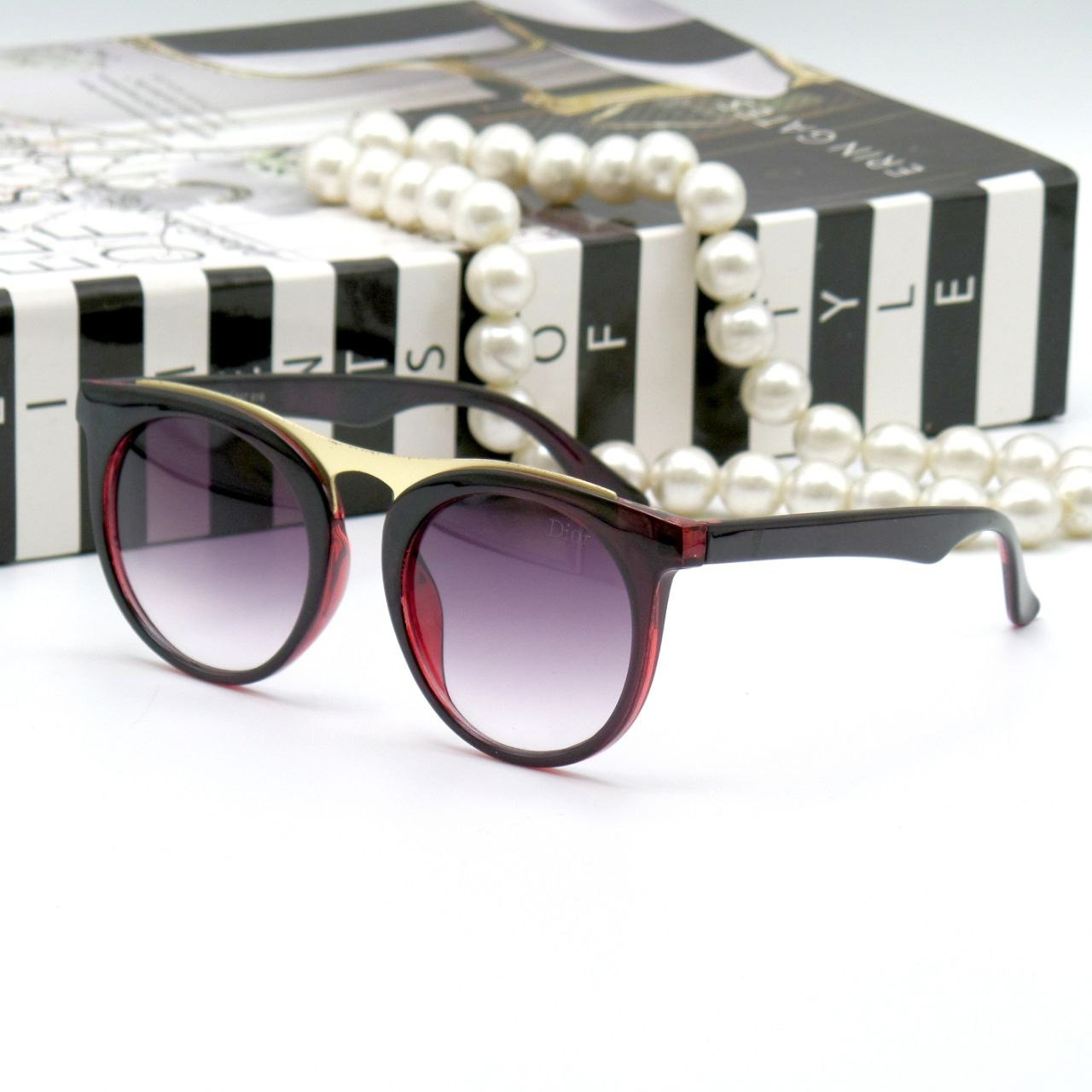 عینک آفتابی زنانه گرد ترند دیور Dior uv400