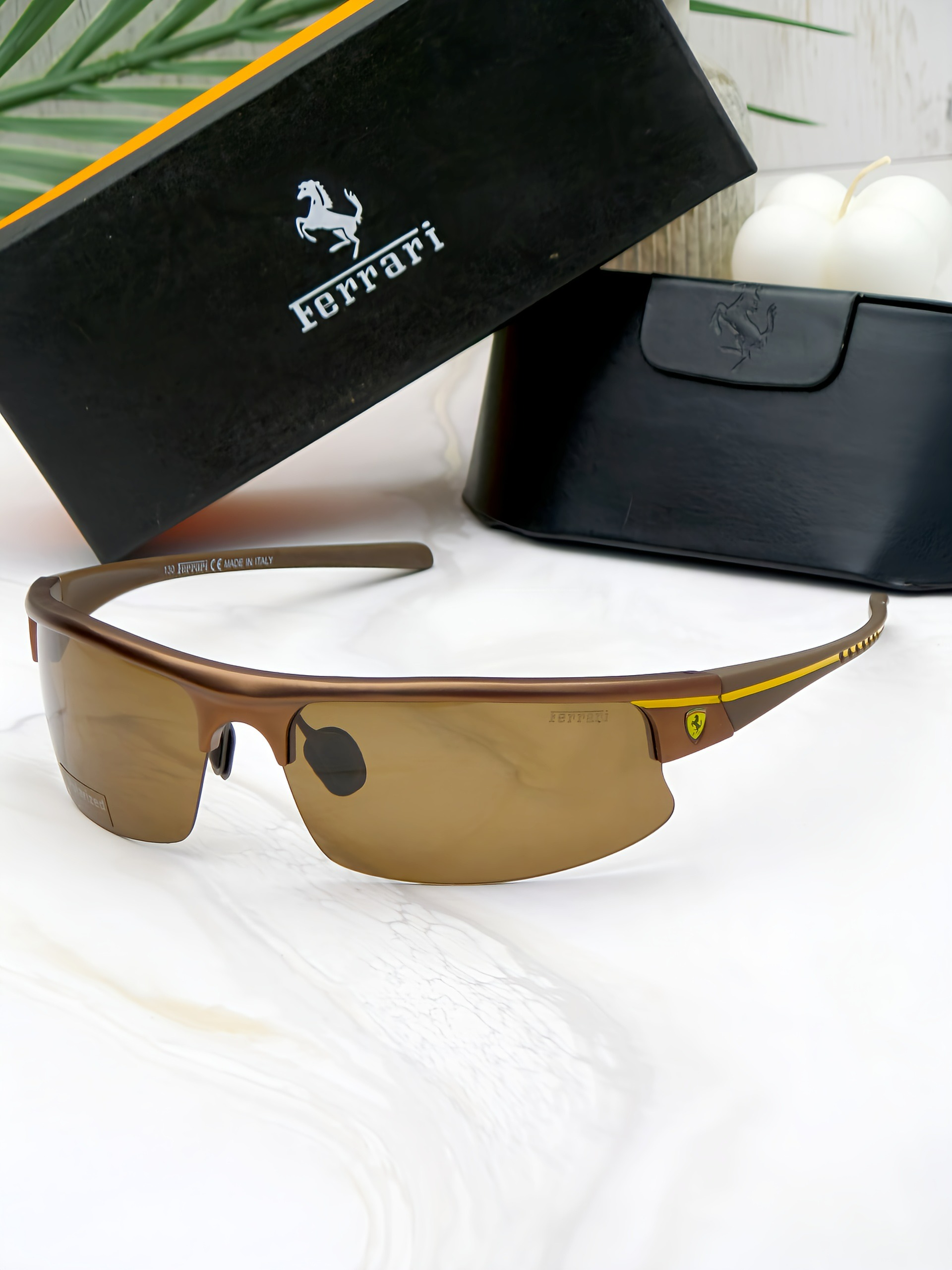 عینک آفتابی اسپورت آلومنیومی مردانه UV400 ferrari