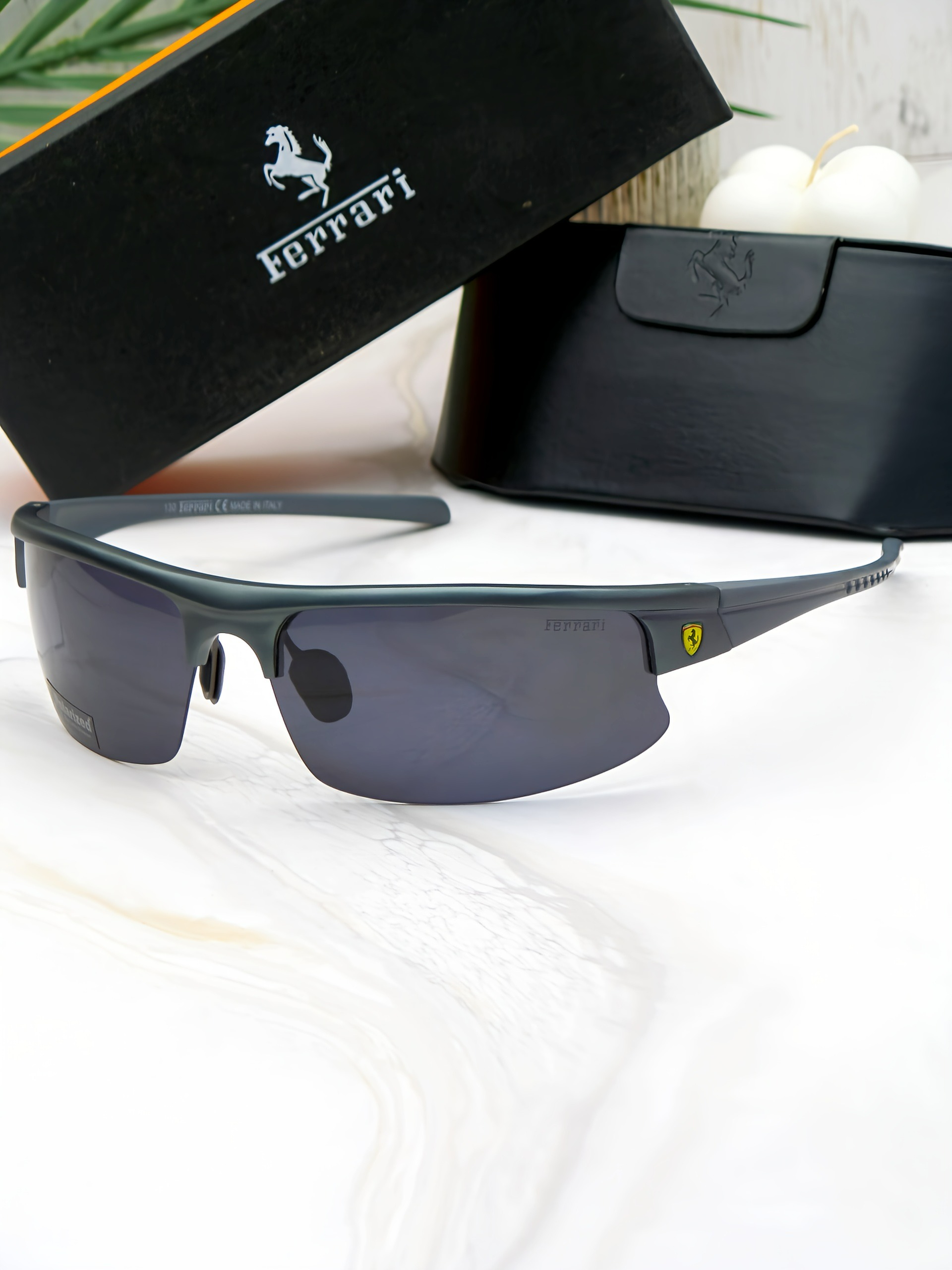 عینک آفتابی اسپورت آلومنیومی مردانه UV400 ferrari