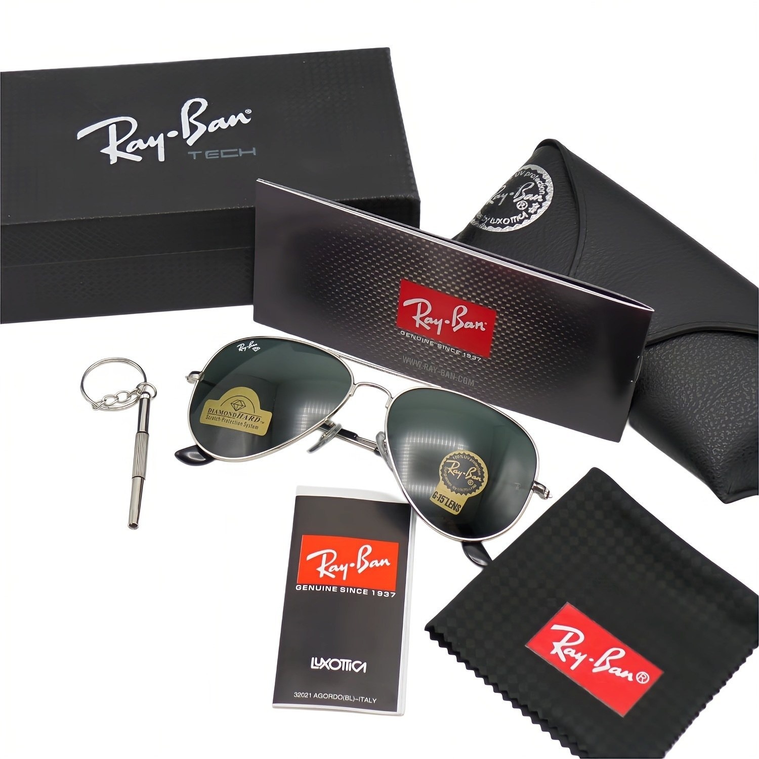 عینک آفتابی AVIATOR زنانهمردانه RAYBAN 3025