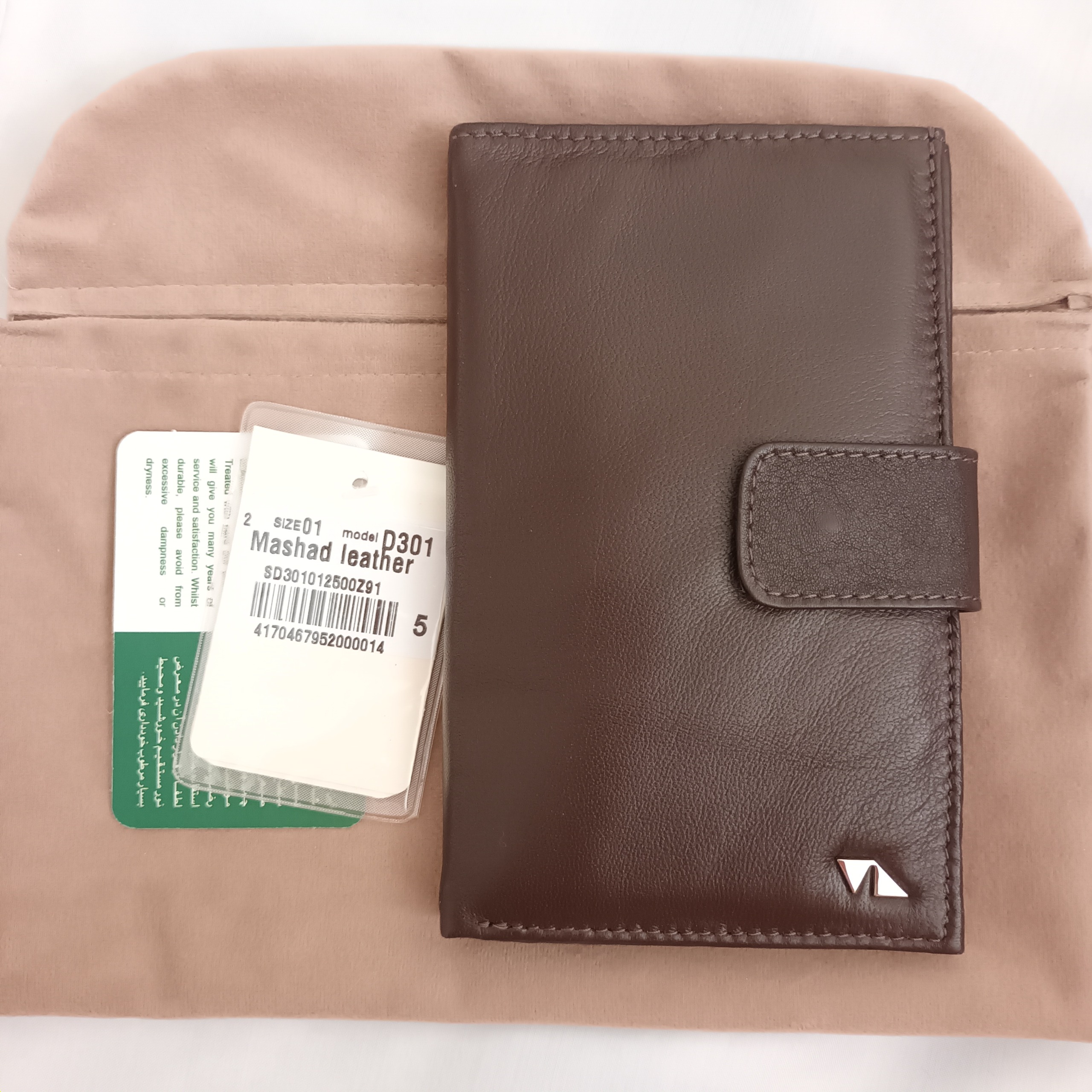 کیف پول زنانه چرم طبیعی مارک چرم مشهد اصل نو