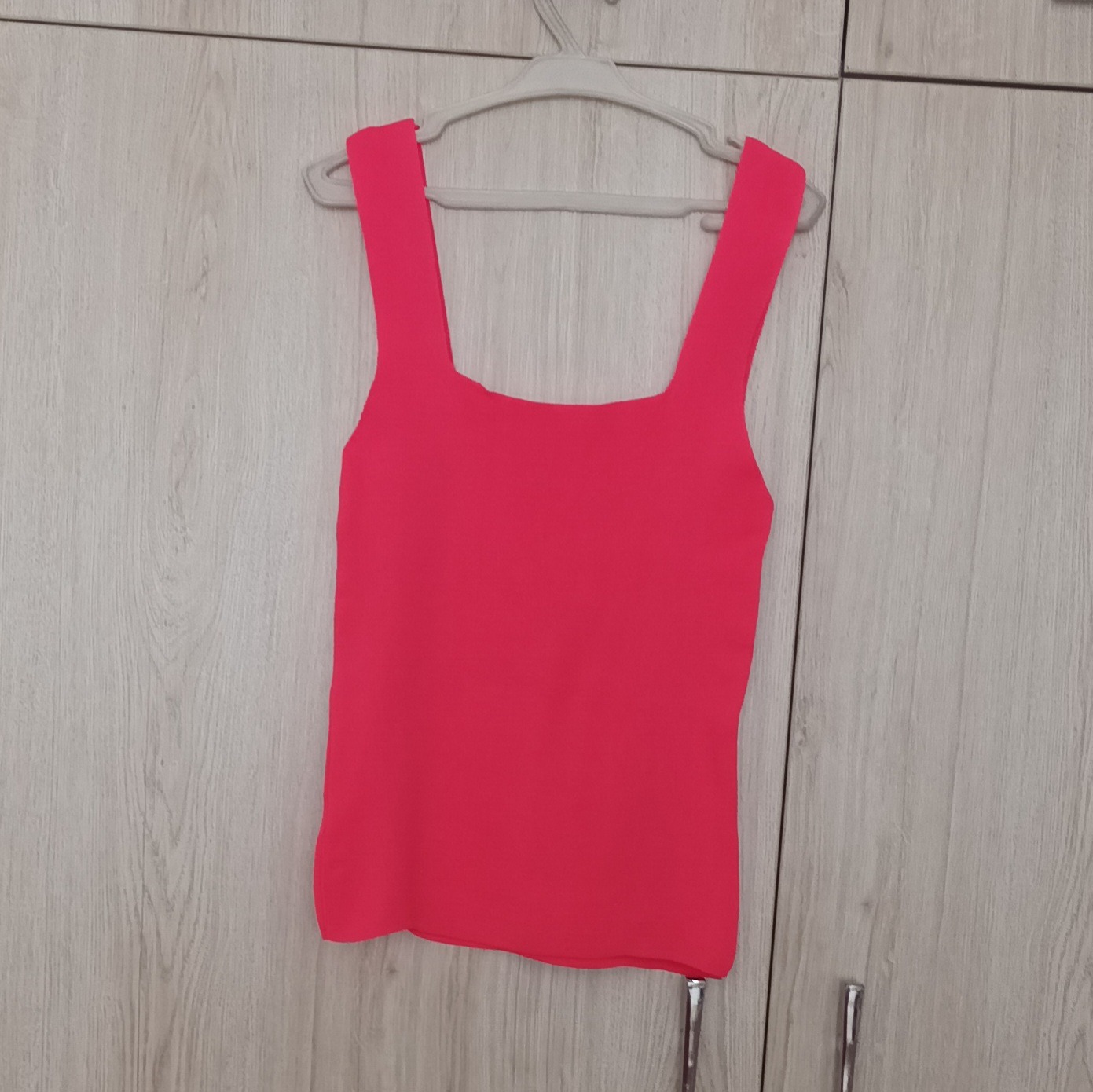 تاپ دخترانه ترک بافت ریز صورتی نو