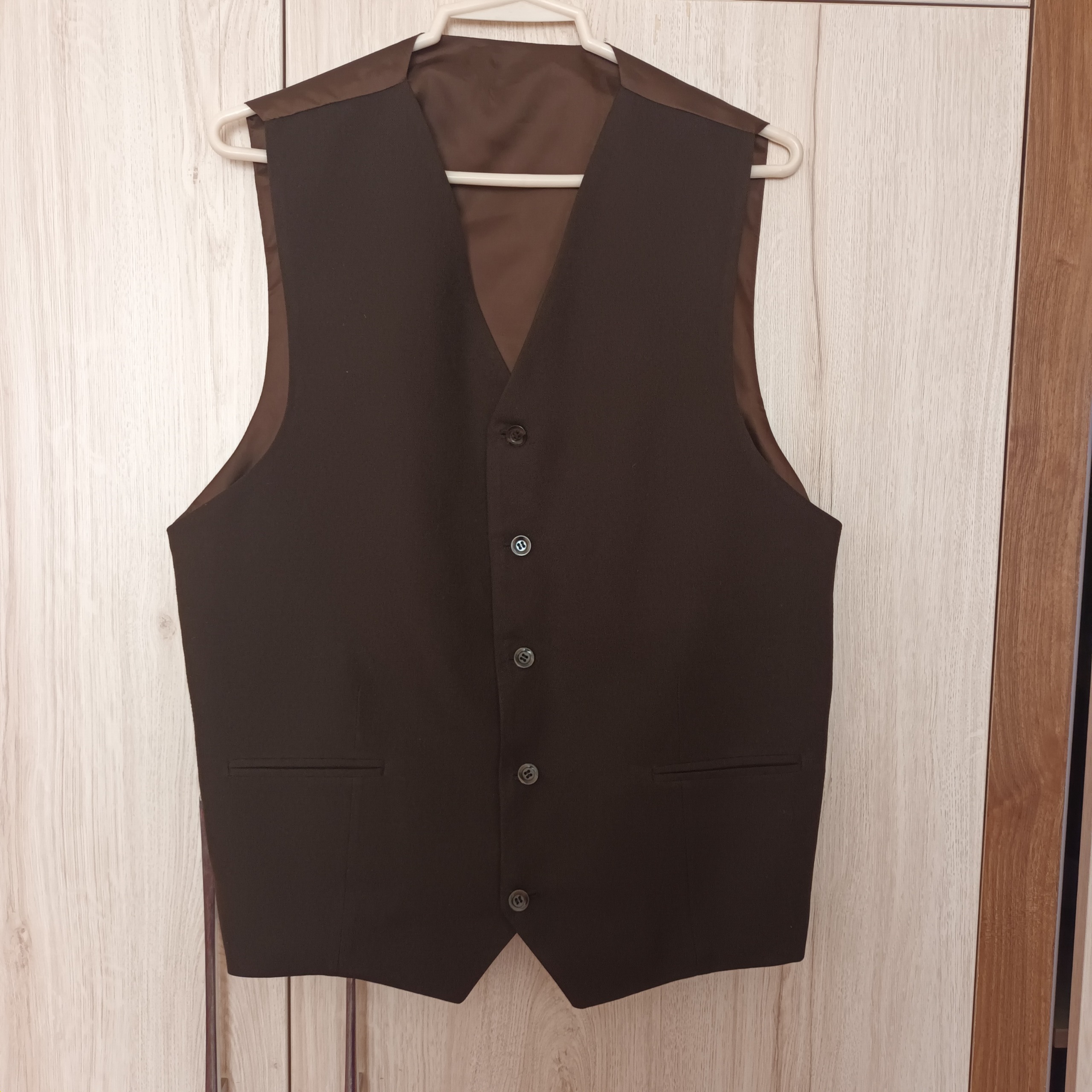 جلیقه رسمی مردانه قهوه ای نو