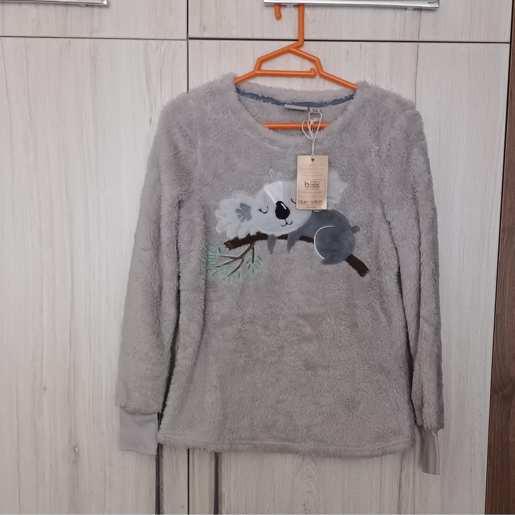 بلوز تدی کوالا طوسی دخترانه نو اتیکت دار بلوموشن