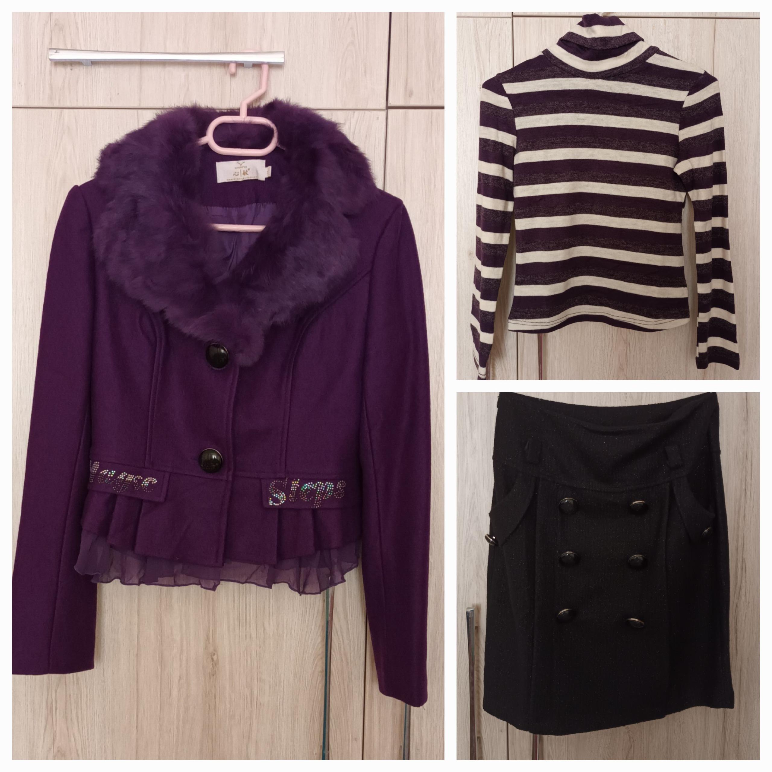 ست کت دامن بلوز دخترانه پاییزه زمستانه