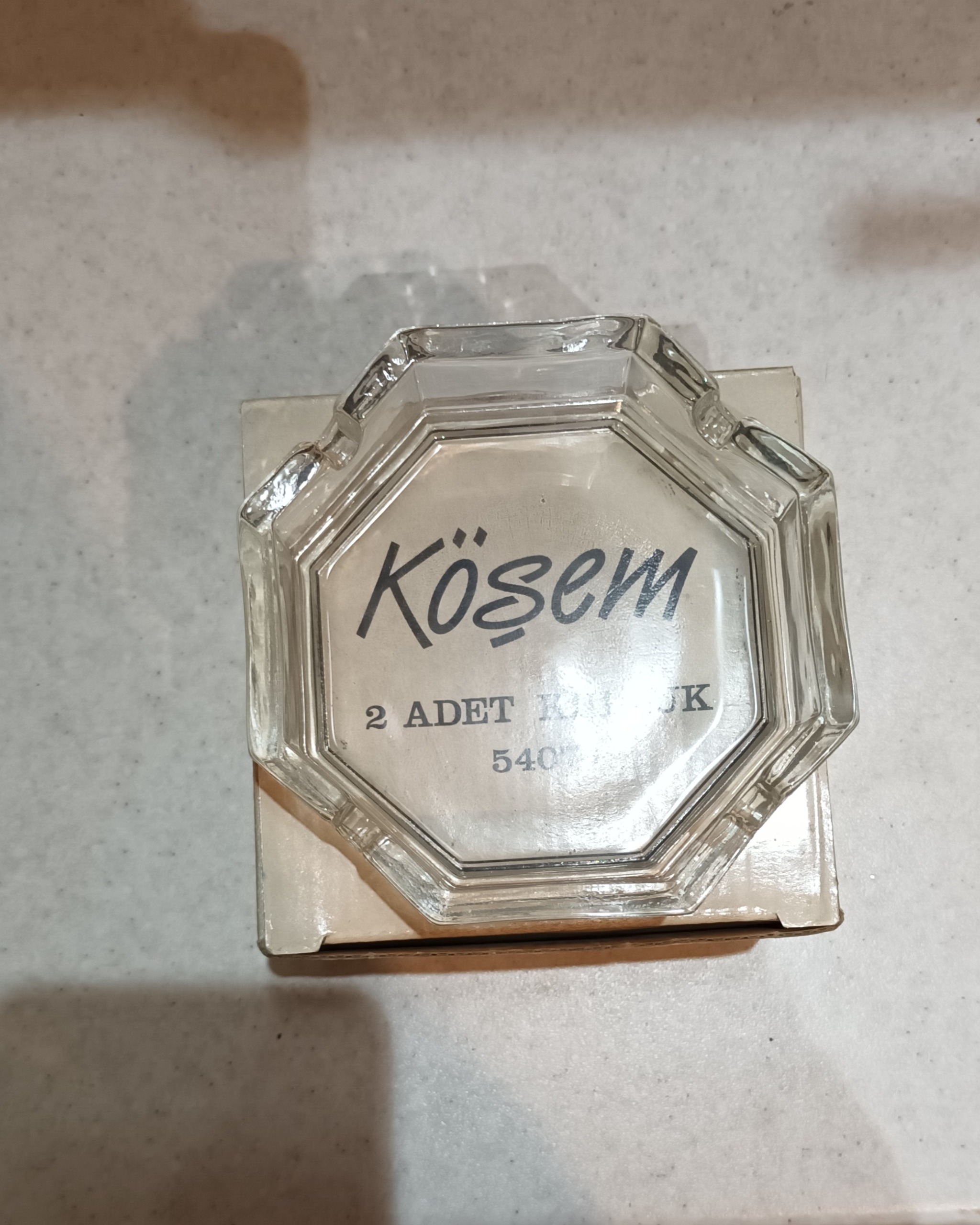 زیرسیگاری کریستال ترک نو آنتیک کلکسیونی 2 عددی