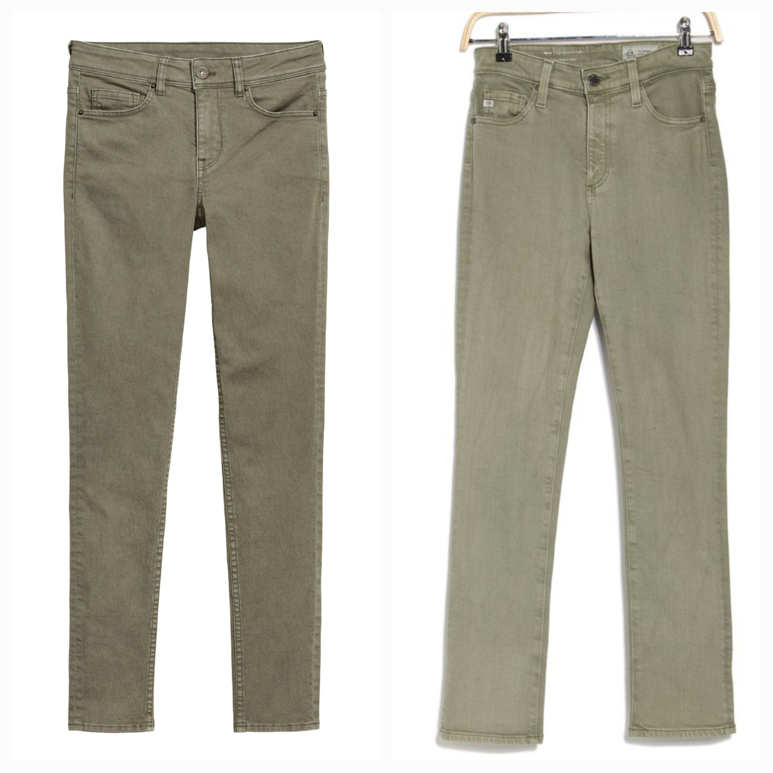 شلوار جین زنانه سبز سدری اچ اند ام hm سایز 38