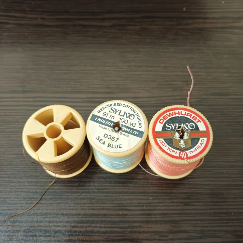 قرقره نخ قدیمی آنتیک کلکسیونی انگلیسی sylko