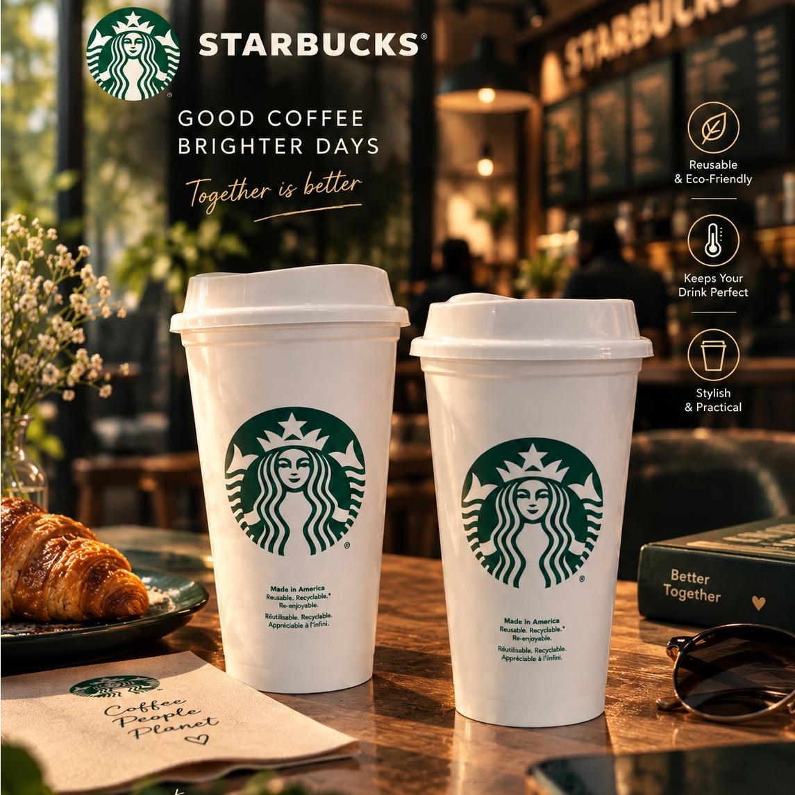 ماگ استارباکس starbucks نو 2 عدد