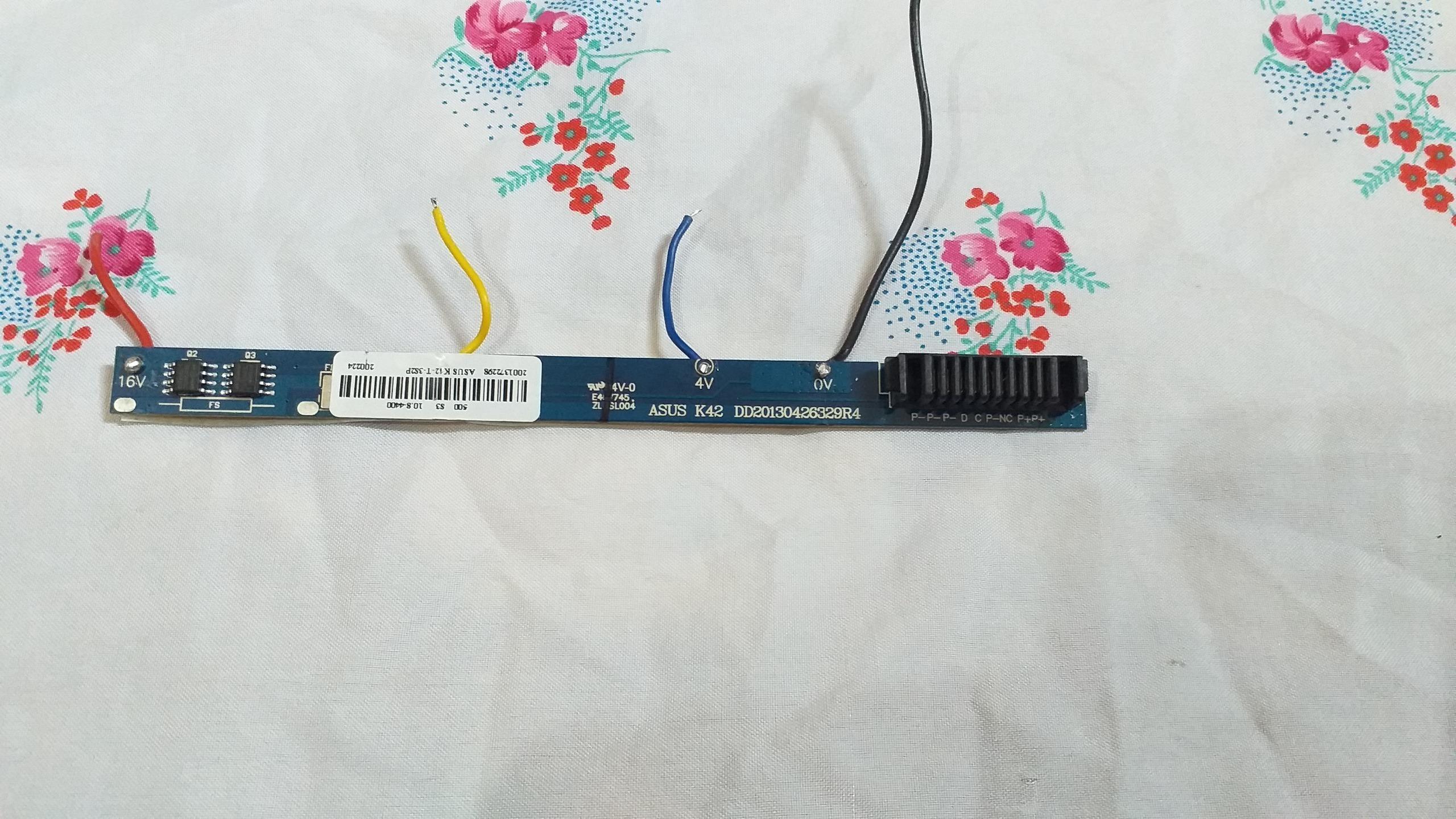 برد مدار با قاب باتری لپ تاپ ایسوس A32-K52