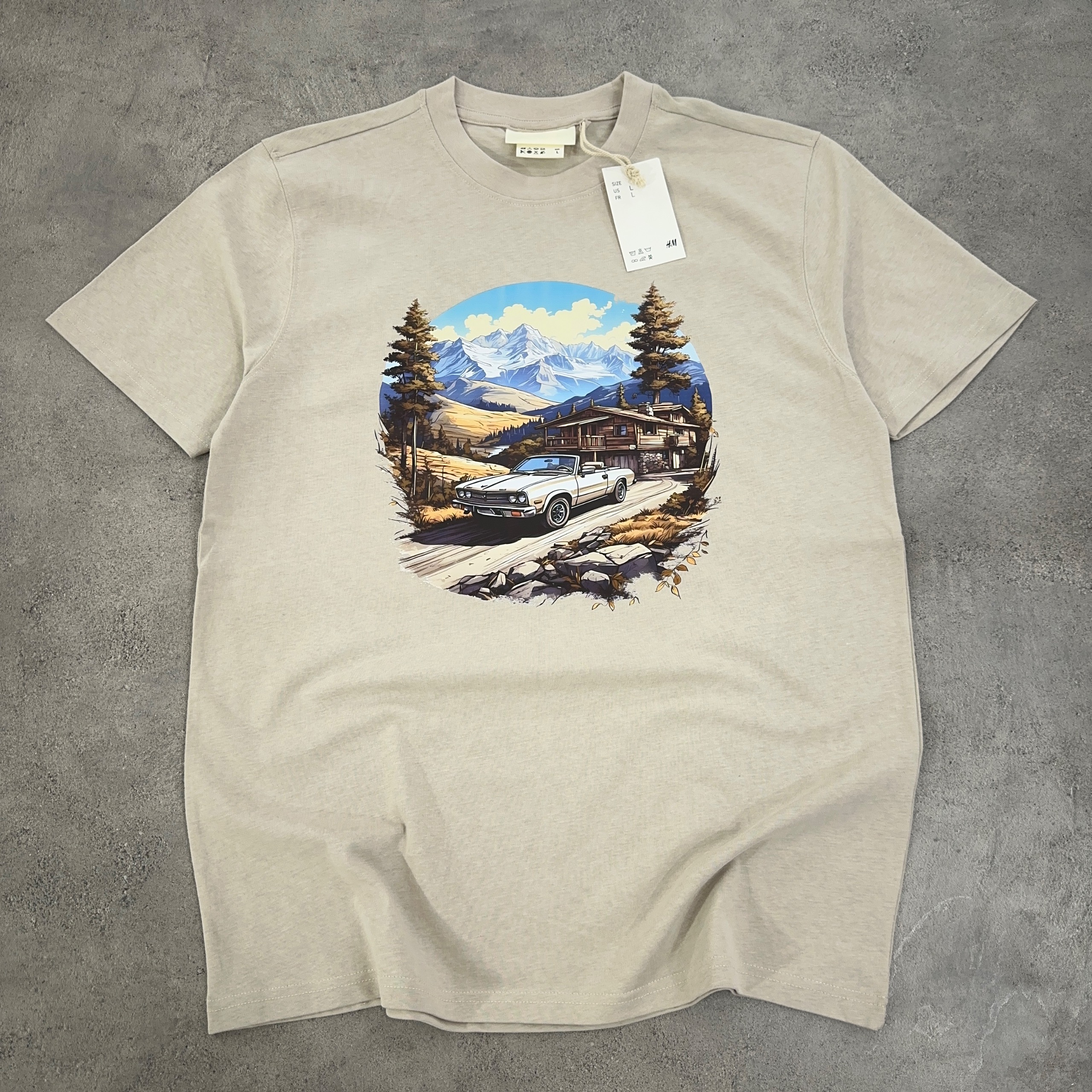 تیشرت اورجینال سوئدی HM سایز L