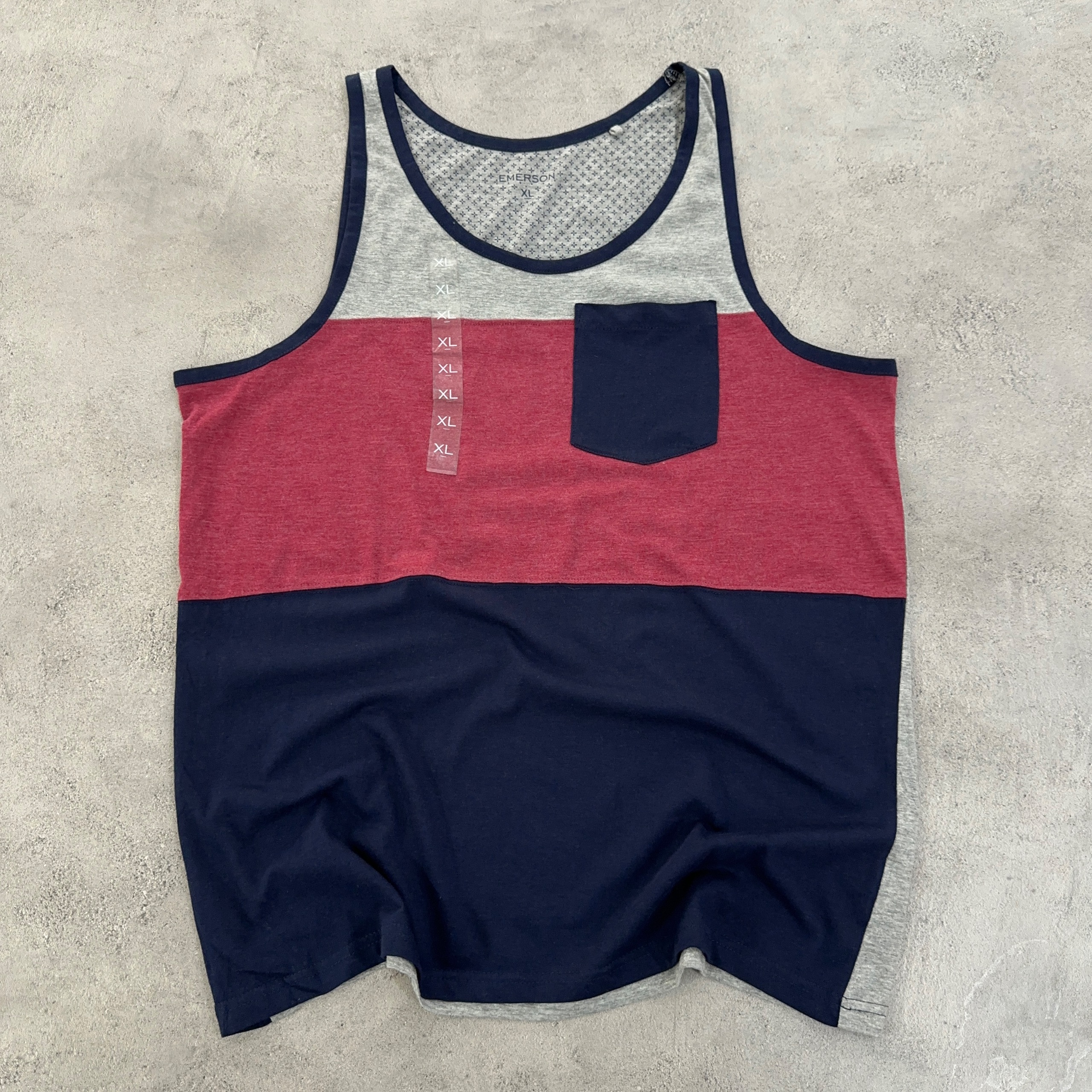 رکابی کتان اورجینال برند EMRSON سایز XL