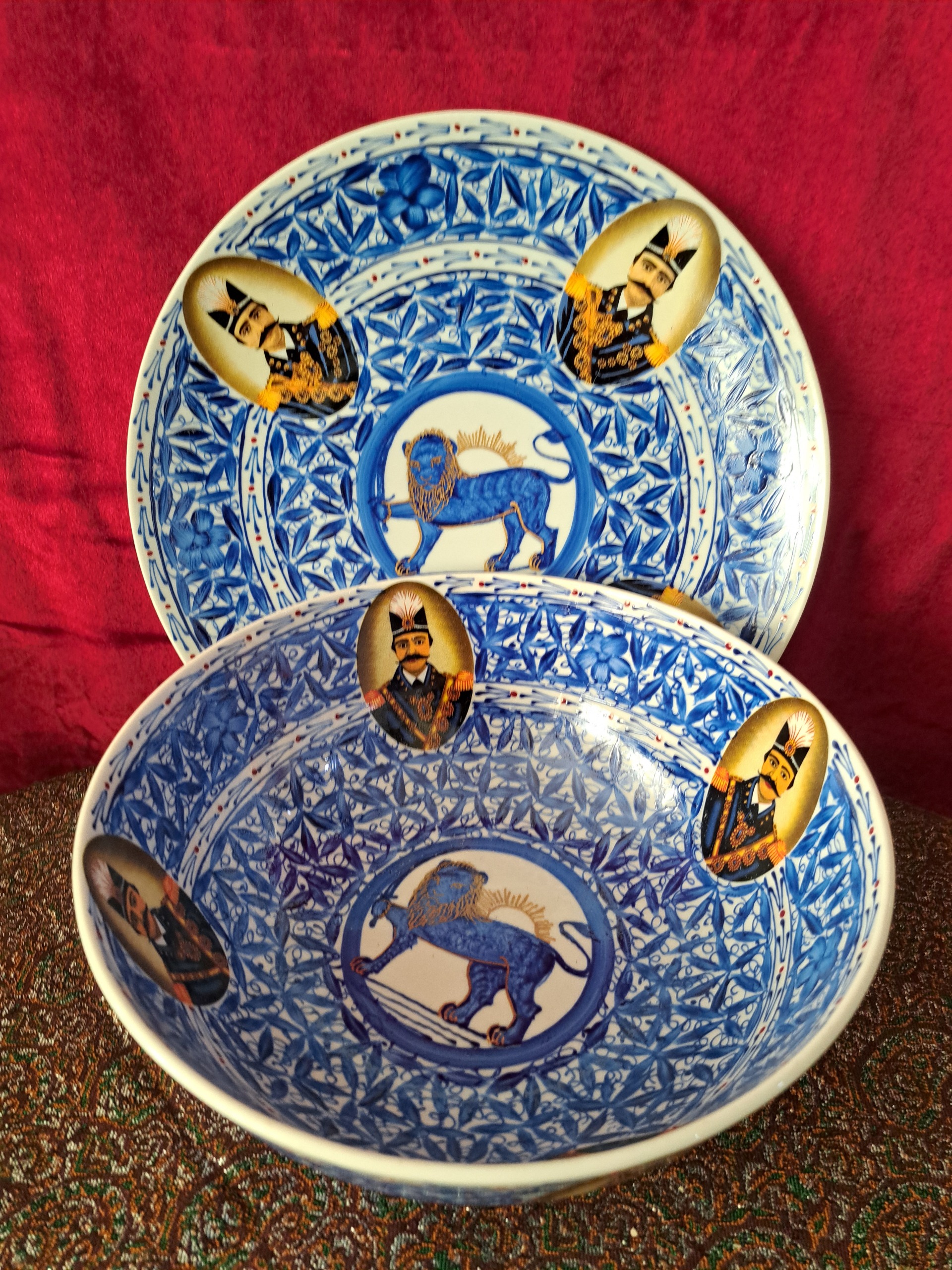 کاسه زیر و رو طرح قدیمی