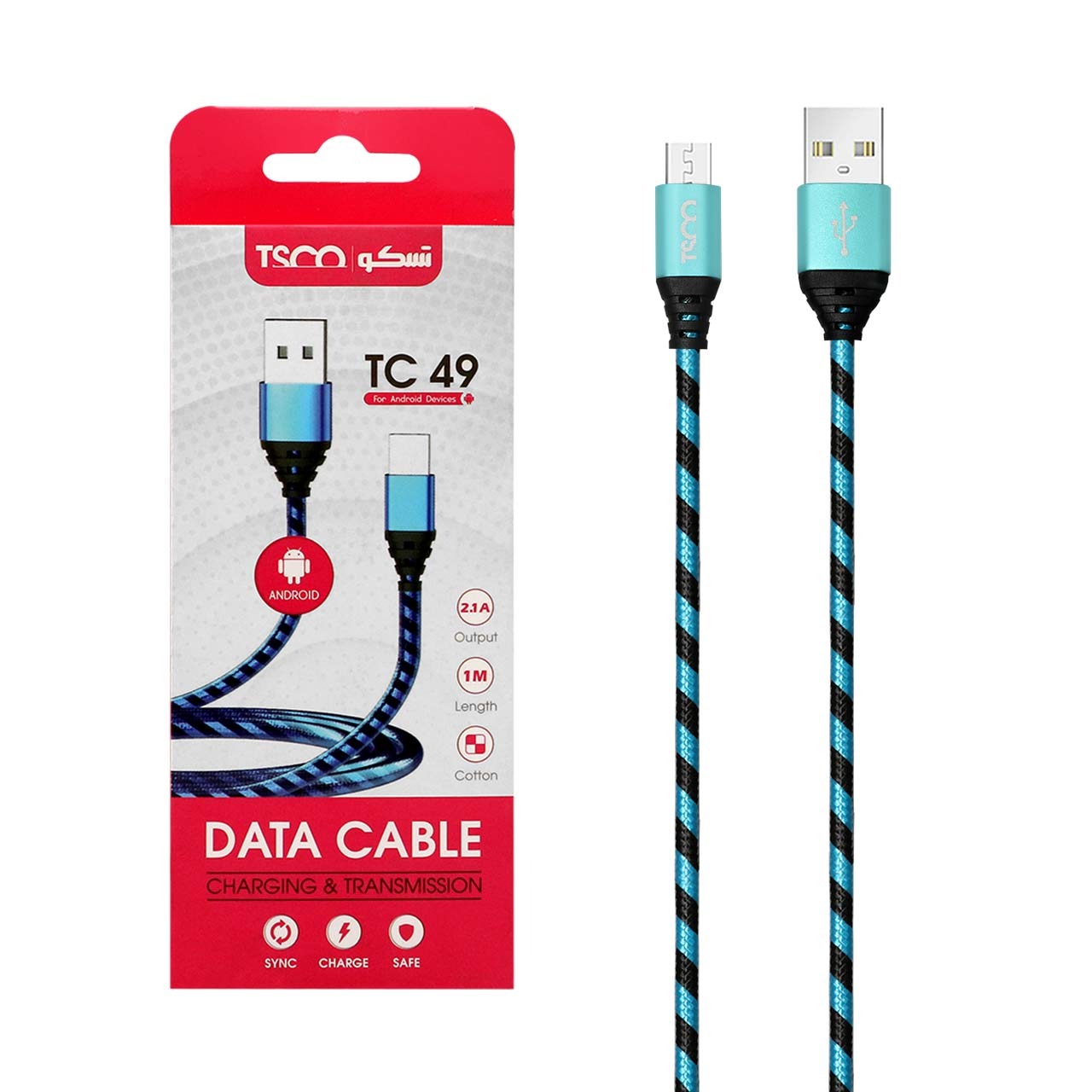 کابل شارژ Micro USB تسکو مدل TC 49 بسته 8 عددی