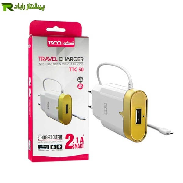 دو عدد شارژر دیواری تسکو مدل TTC 50