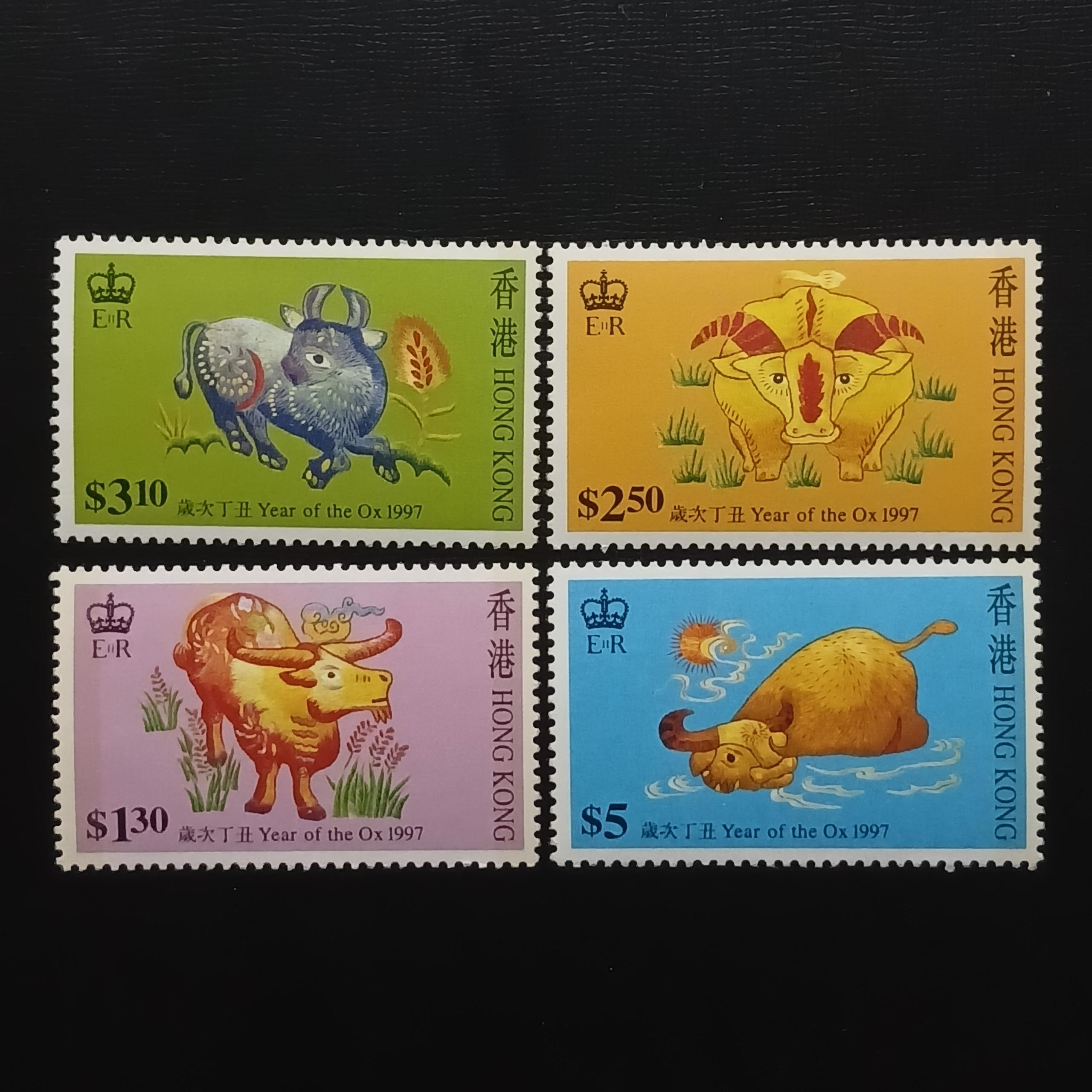 تمبر هنگ کنگ سریکامل سال گاو