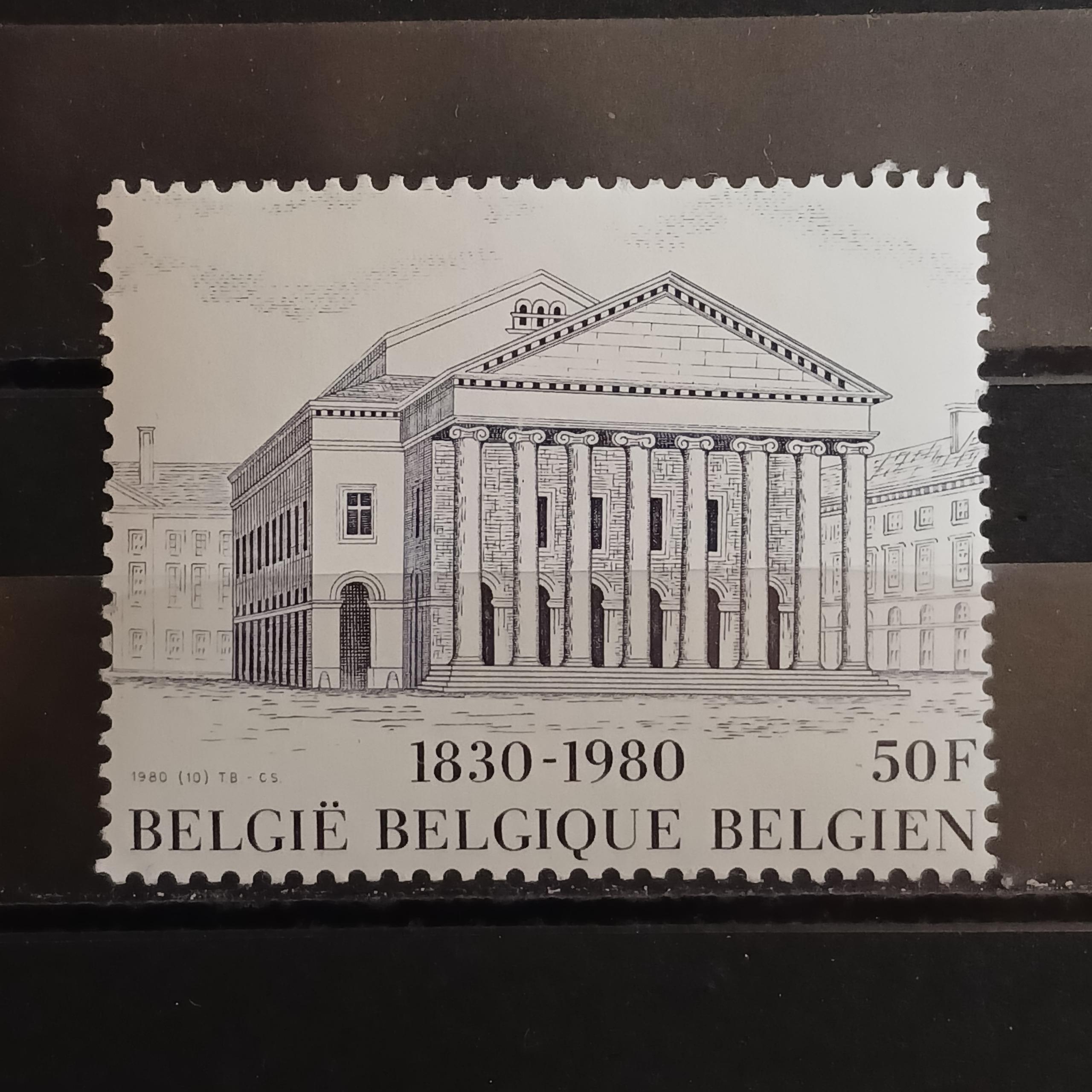 تمبر 50 فرانکی بلژیک سریکامل سالگرد استقلال