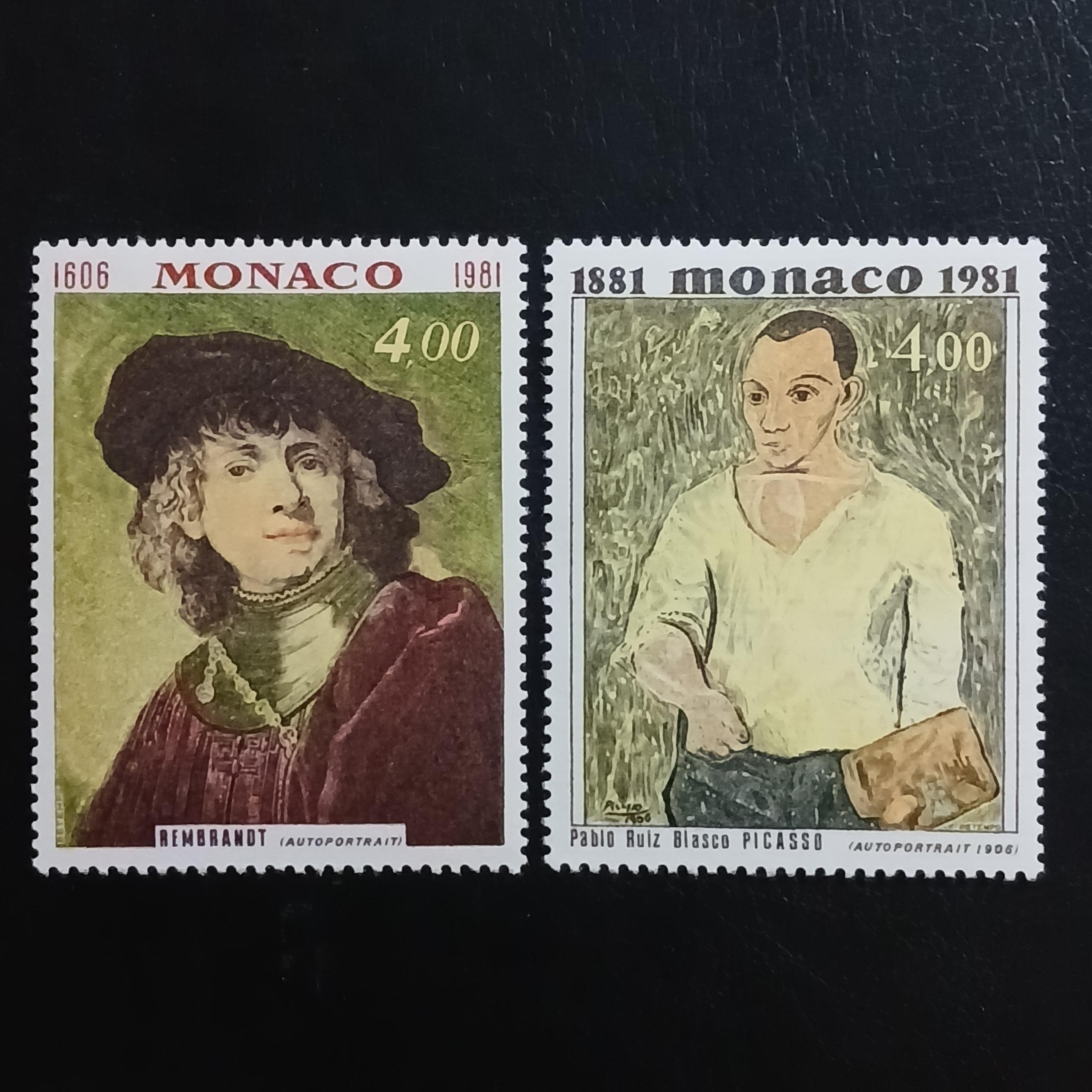 تمبر ارزشمند موناکو سریکامل نقاشیهای معروف