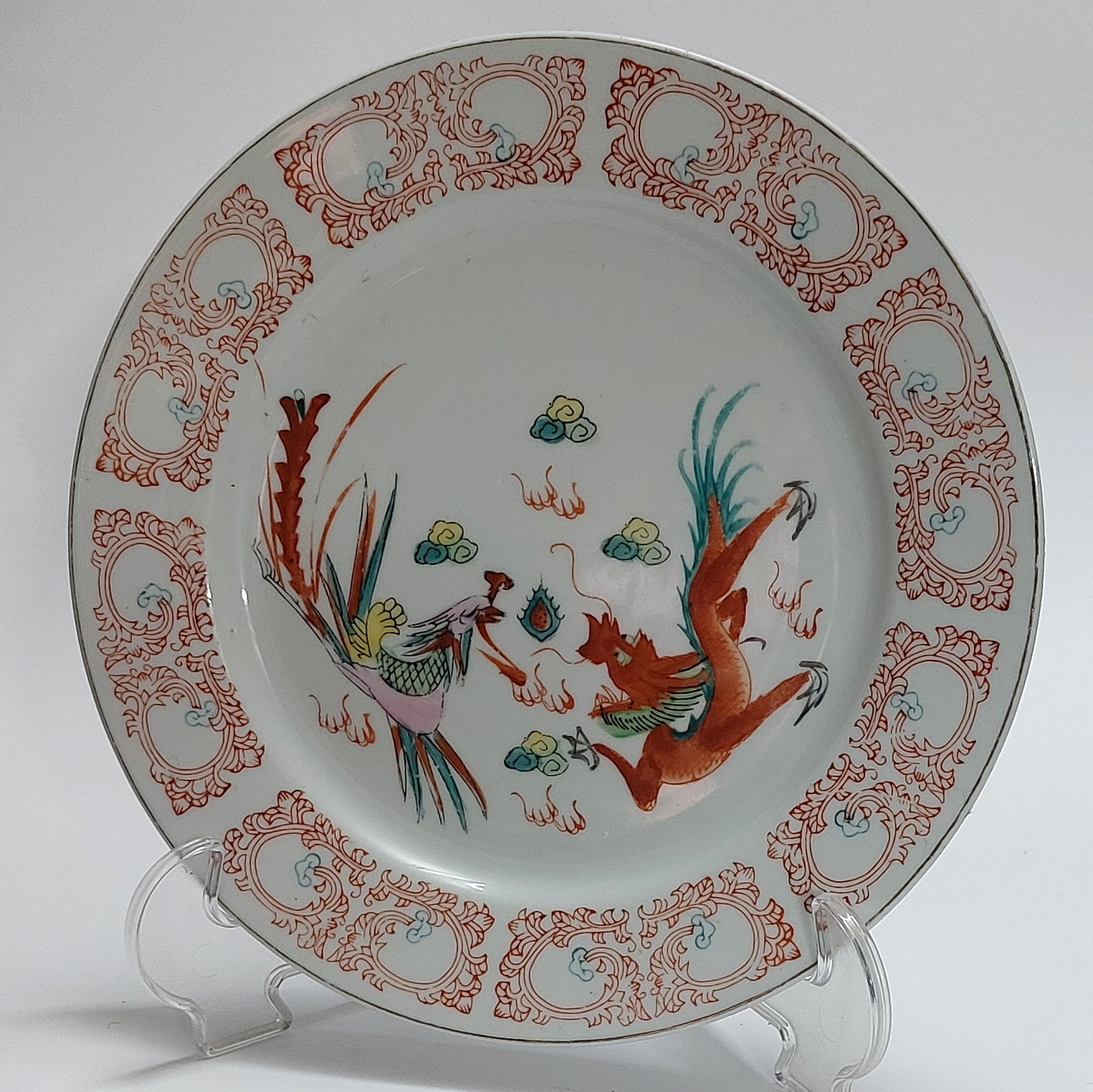 دیوارکوب چینی اژدها و سیمرغ